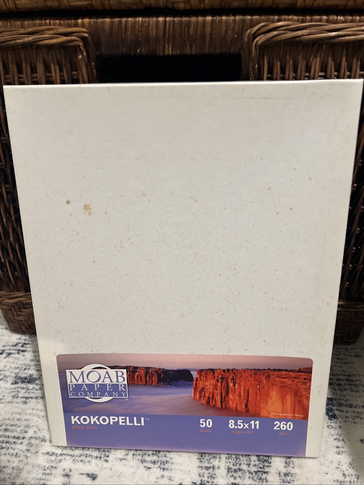 Moab KOKOPELLI Photo Gloss 8.5×11 Paper 260 GSM 37 Sheets Open Box