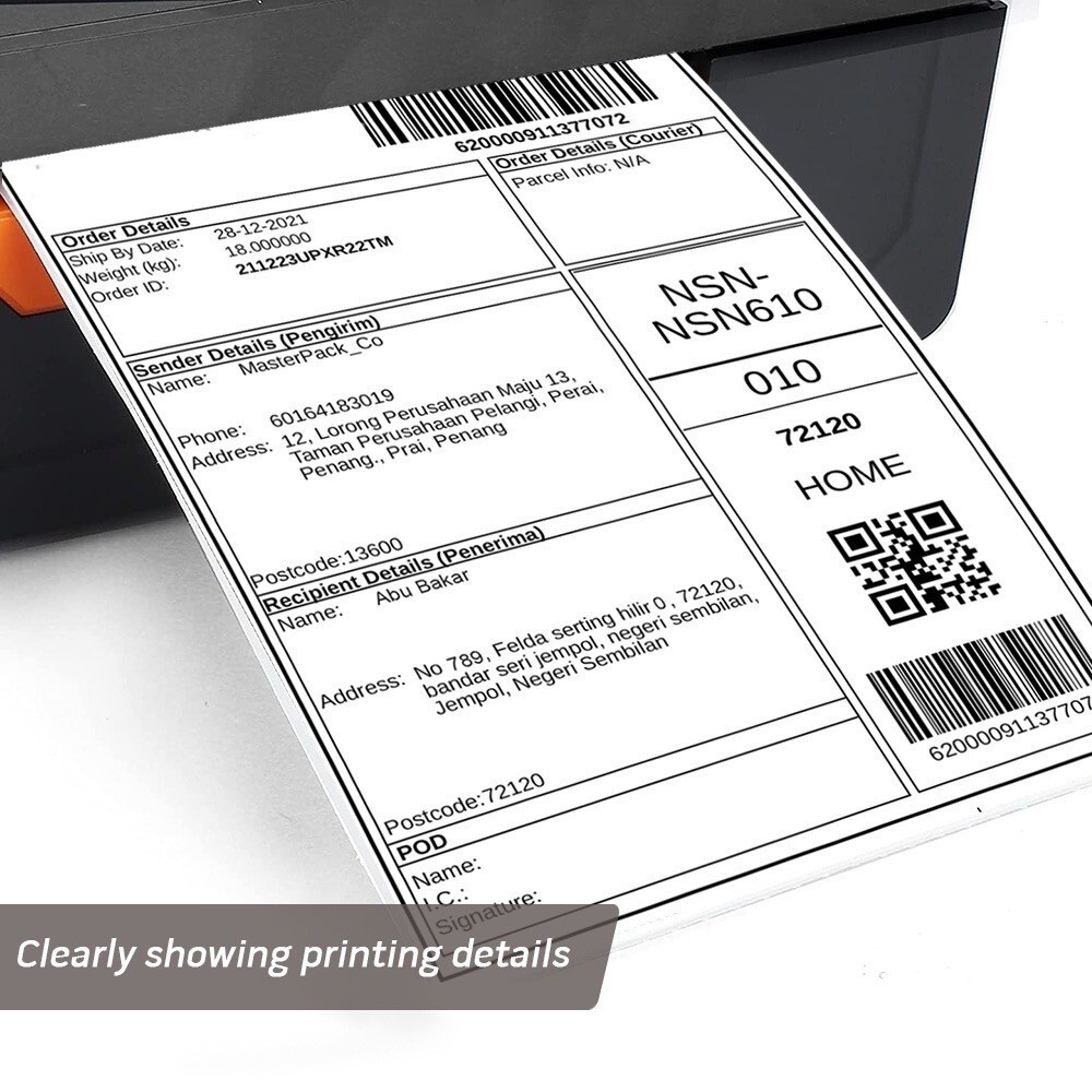 Phomemo High-Quality 4×6 Direct Thermal Shipping Labels – Sticker Paper