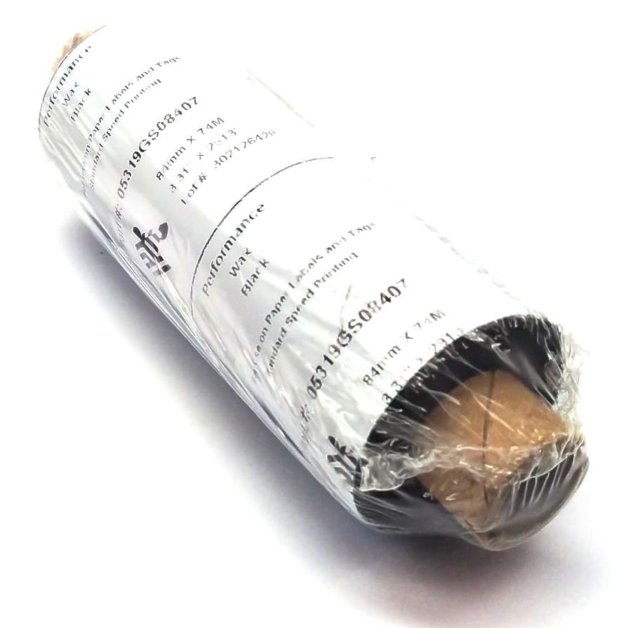 Zebra 3.3″ x 2913″ Performance Wax Ribbons 5319 05319GS08407 Genuine – 2 Rolls