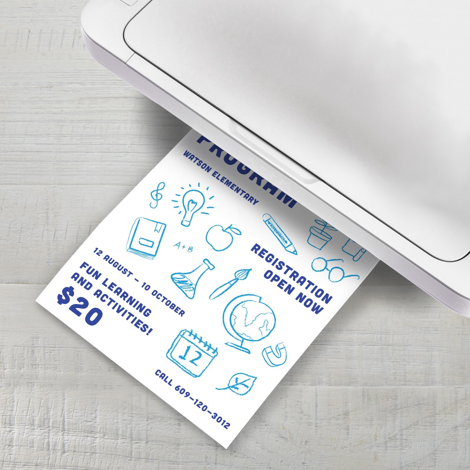 Pen+Gear Copy Paper 8.5×11 Copy Paper White Mega Ream Paper 92 Bright, 750 Sheet