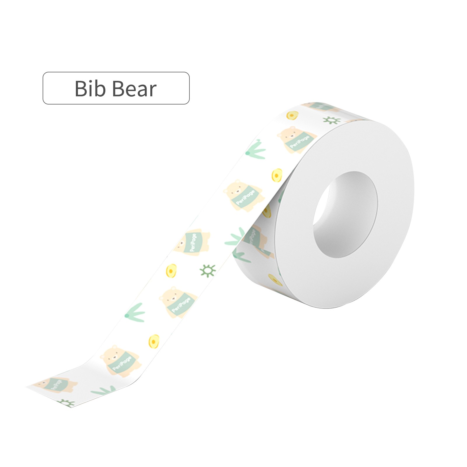 PeriPage 1 Roll Adhesive Thermal Label Paper Cute Pattern Waterproof Oil Proof