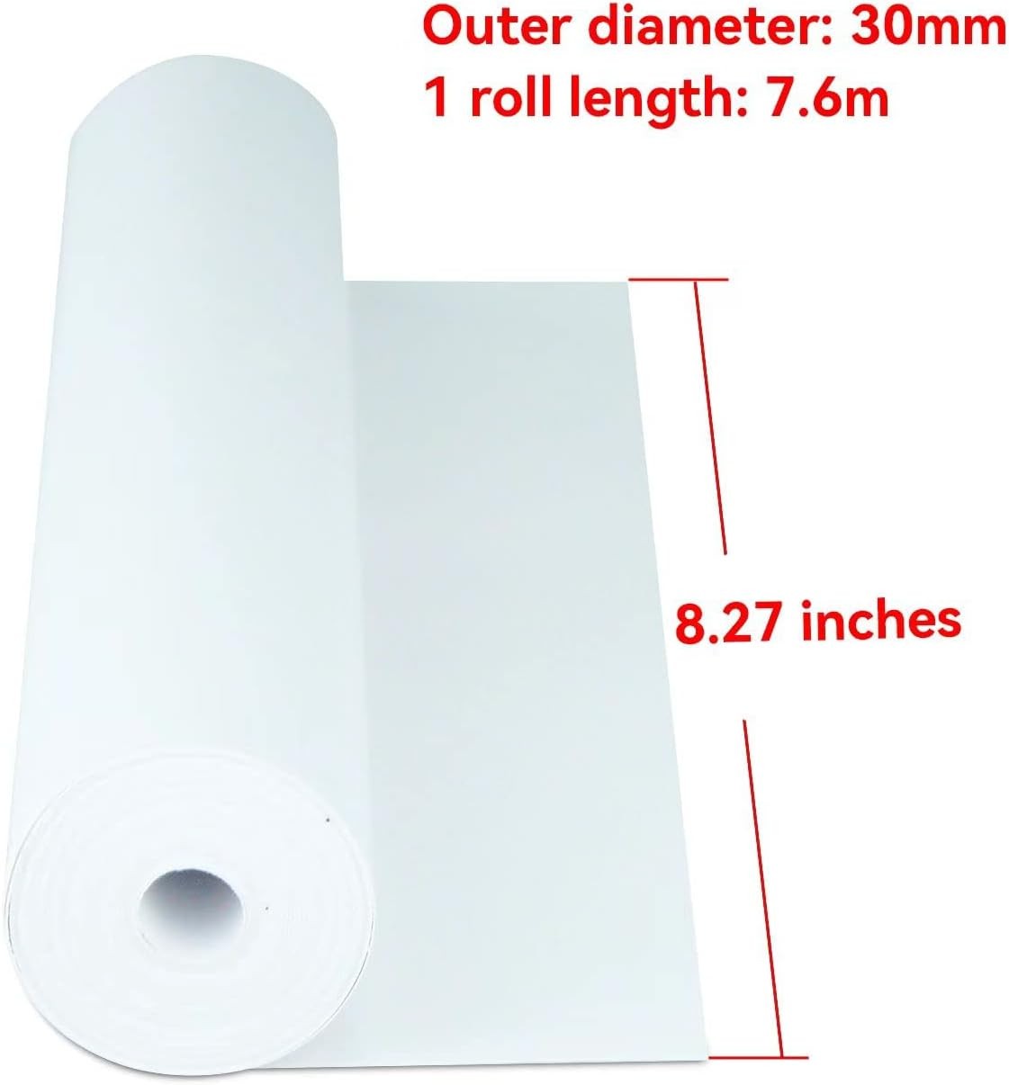 NYEAR 6 Rolls A4 Quick-dry Thermal Paper 6Roll, White