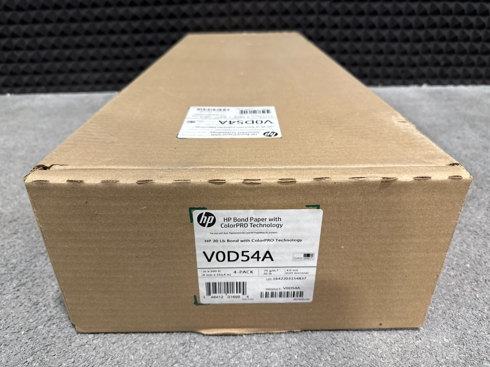 HP PageWide XL ColorPro Bond Paper 18″ x 500’4-pack V0D54A ✅❤️️✅❤️️✅ SEALED!