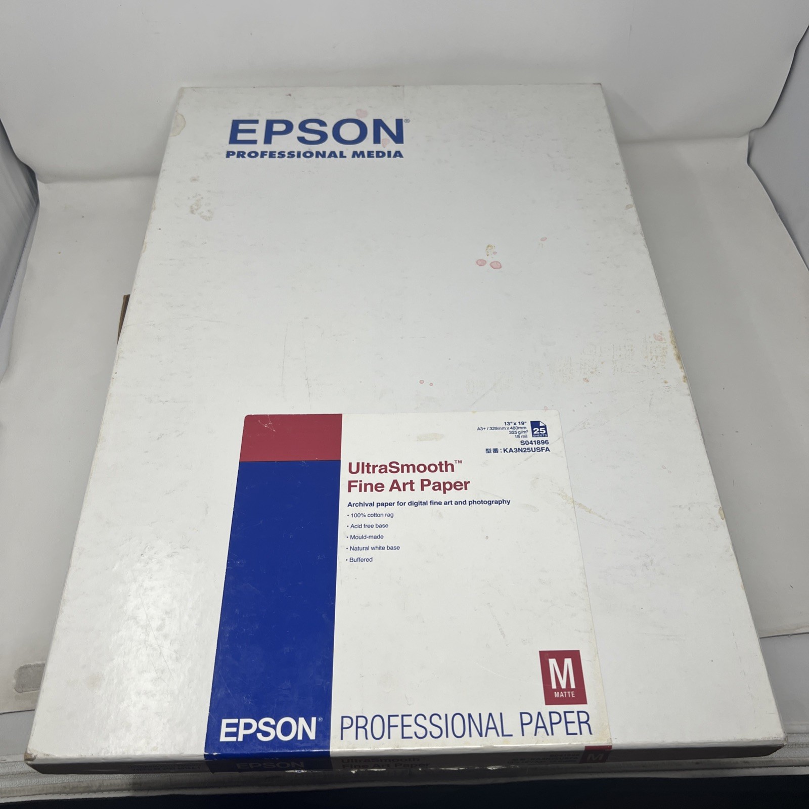 Epson S041896 UltraSmooth Fine Art Paper 13”x 19″ (11 Sheets)