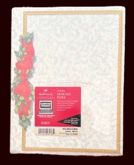 Hallmark “Connections” Holiday Designed Printer Paper 50 Sheets 24-lb Bond