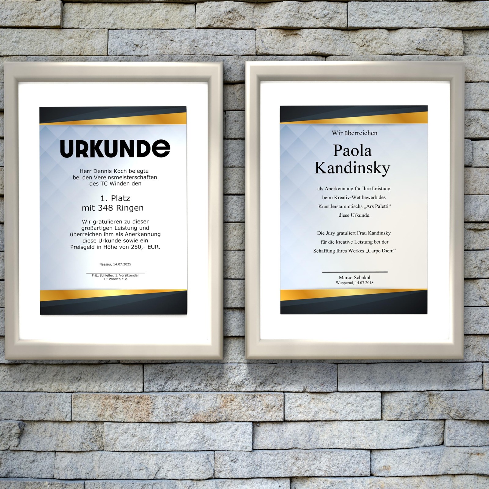 Square Certificate Paper A4 190g 15 Sheets – Printed on Both Sides – for Certific…