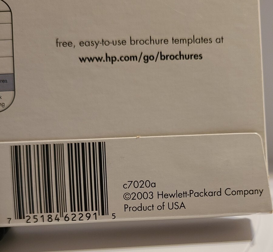 New HP Trifold Glossy Brochure Paper C7020A Inkjet Mailing Seals Lot Of 2