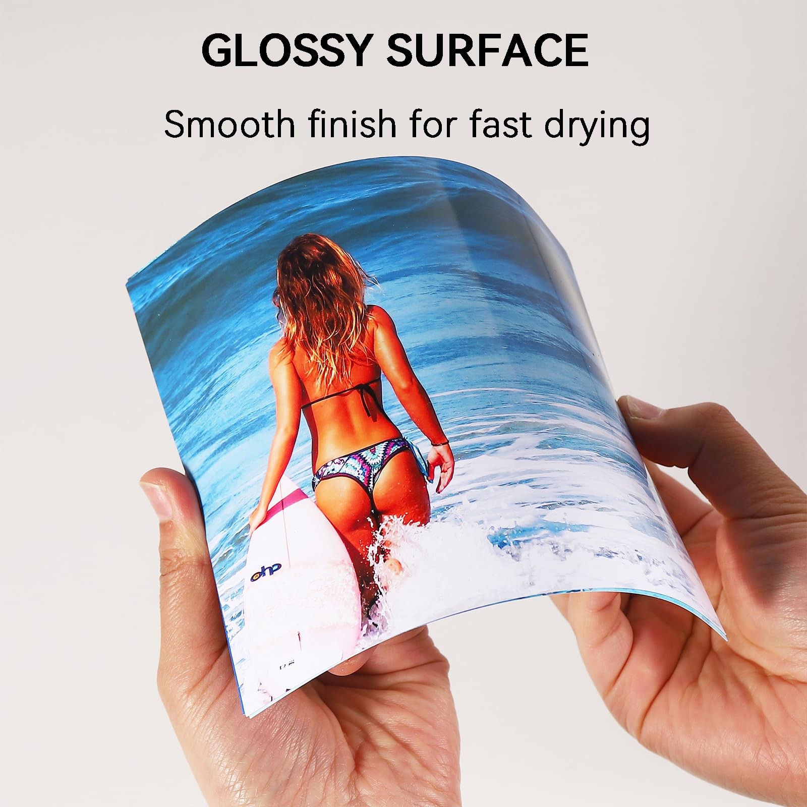 Glossy Thin Inkjet Printer Paper 8.5×11 Inches 50 Sheets for DIY Chip Bag and…