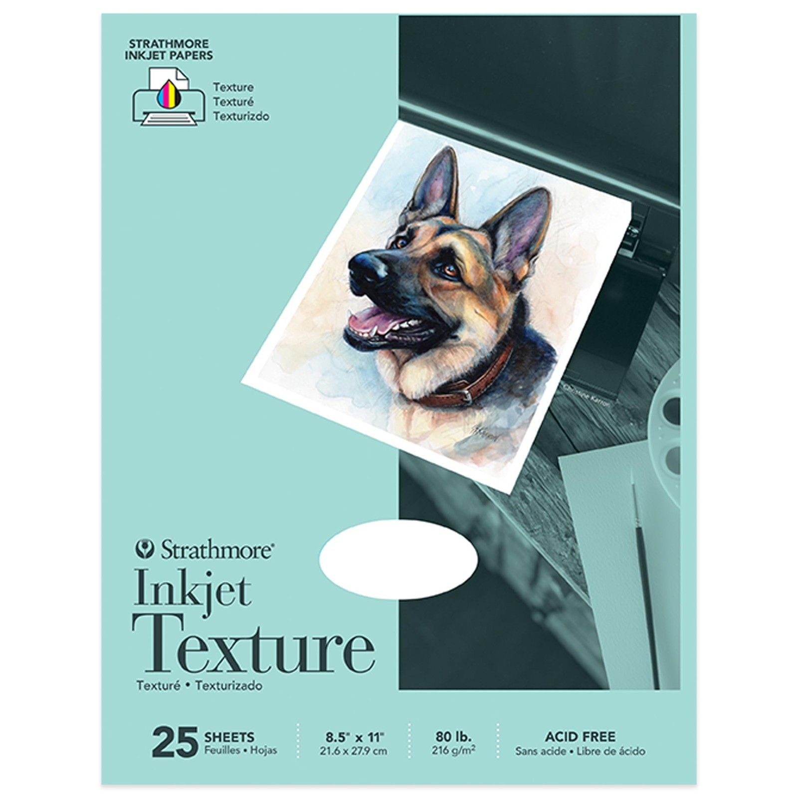 Textured Inkjet Paper 8.5″x11″ – 25 Sheets, White for Quality Printing