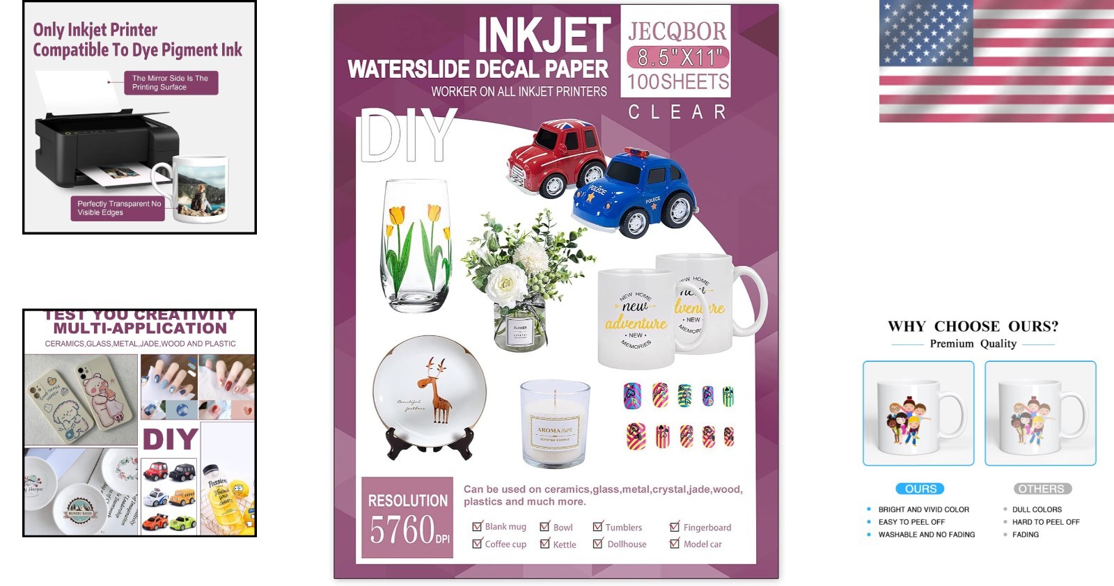 High Definition Waterslide Transfer Paper