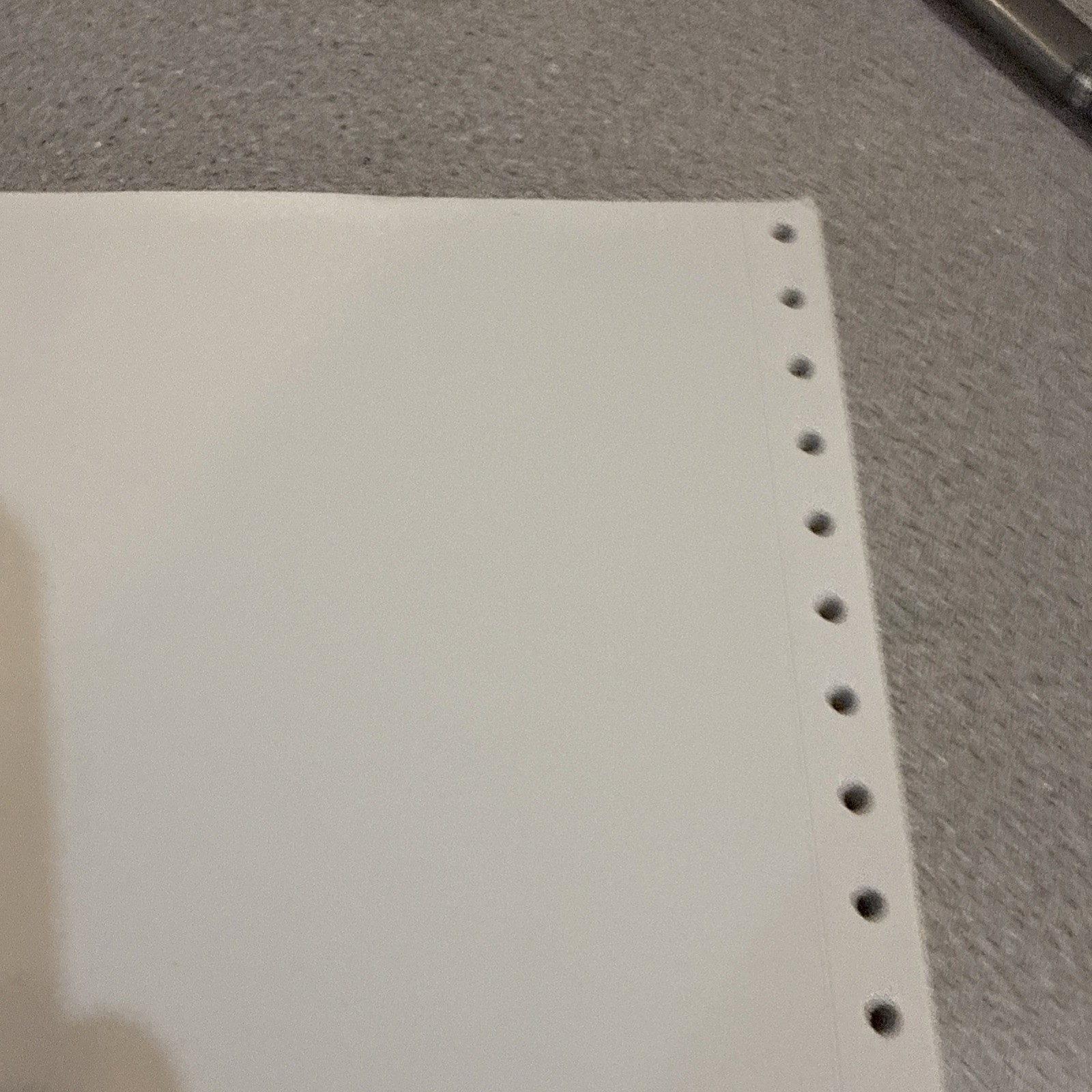 Continuous Fan-Fold Dot Matrix Tractor feed Printer 200 Paper Sheets 9.5×11 VTG