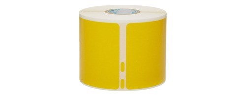 Dymo LabelWriter Yellow Name Badge / Shipping Label Roll – 2 1/8 By 4 2133382