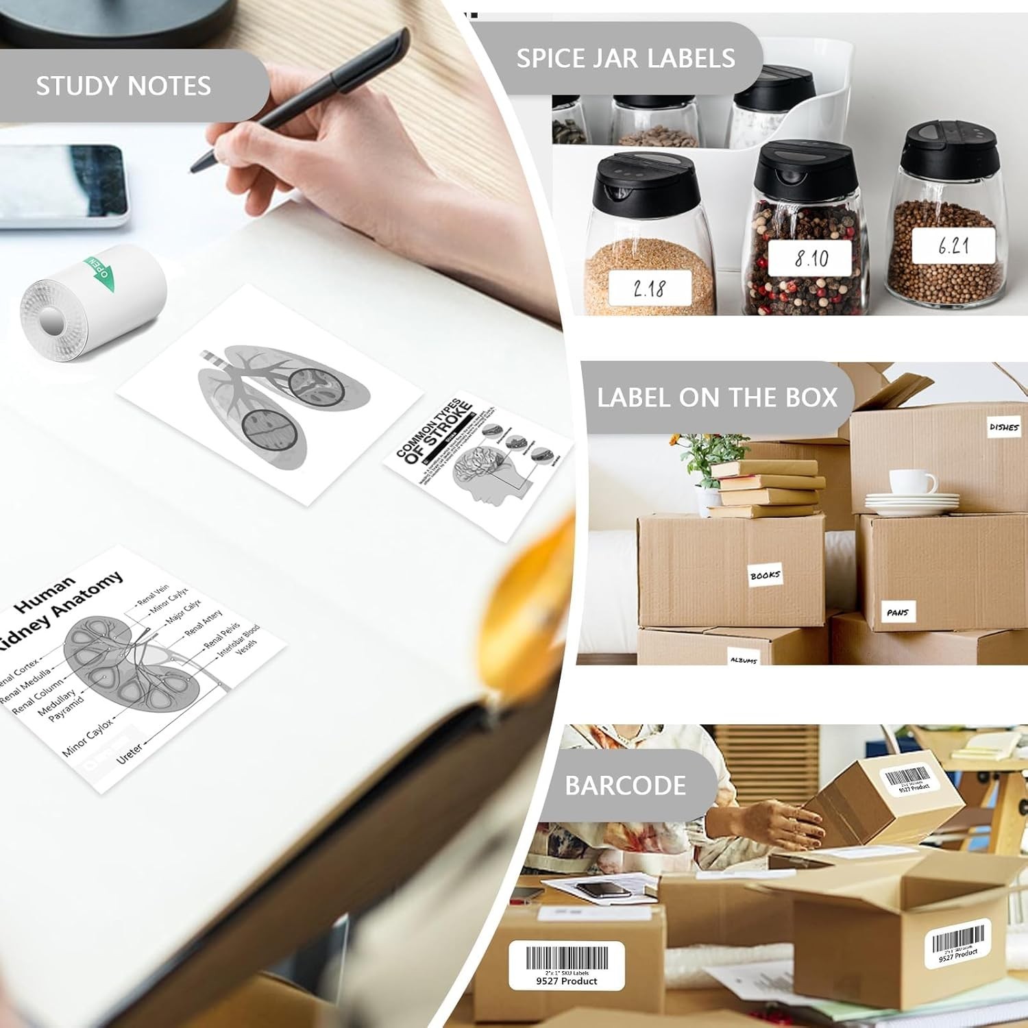 Versatile 10-Pack Mini Pocket Printer Sticker Paper for Kids’ Instant Cameras