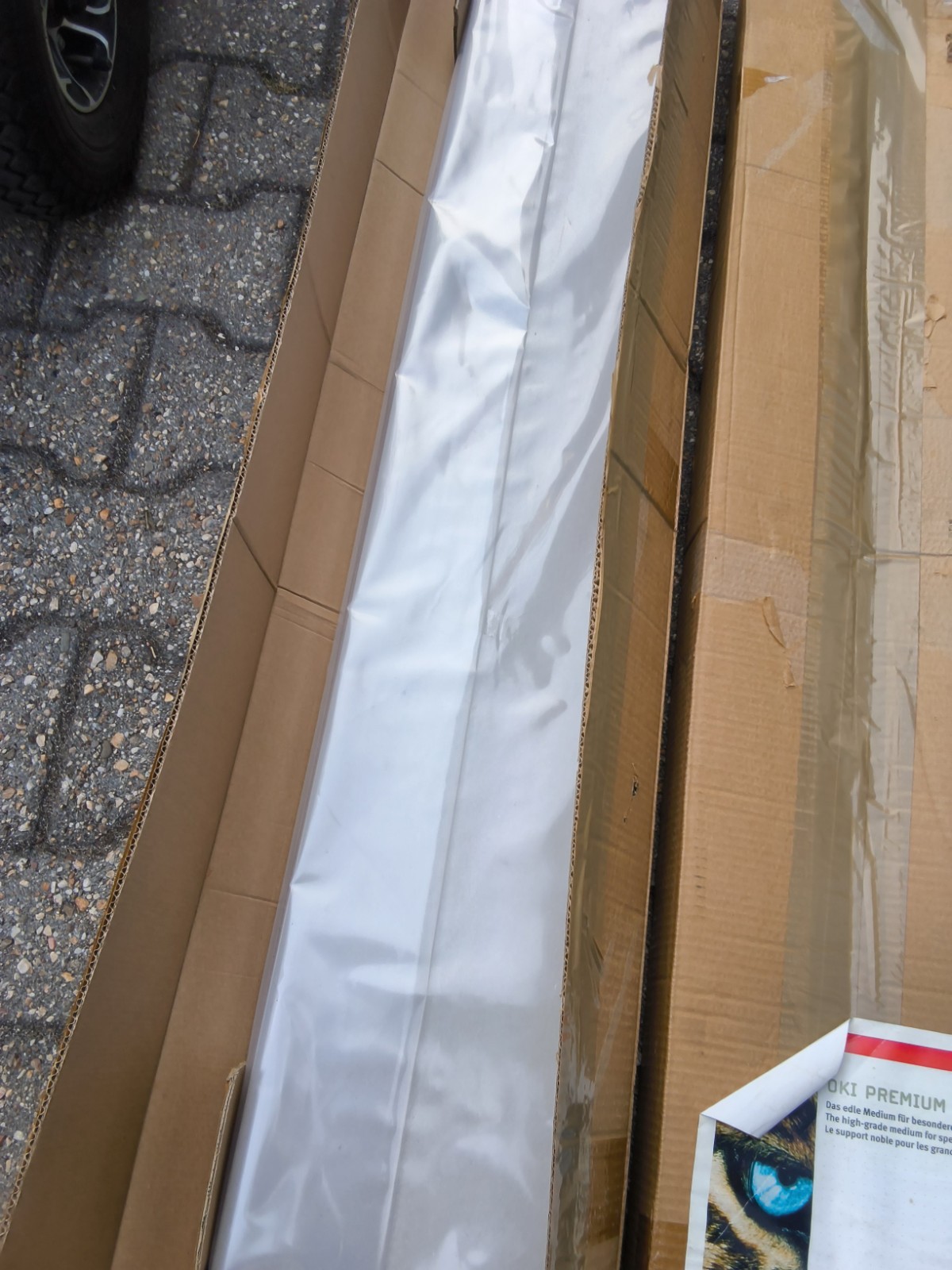 200 X OKI Banner Paper 215 X 1200mm Glossy WHITE