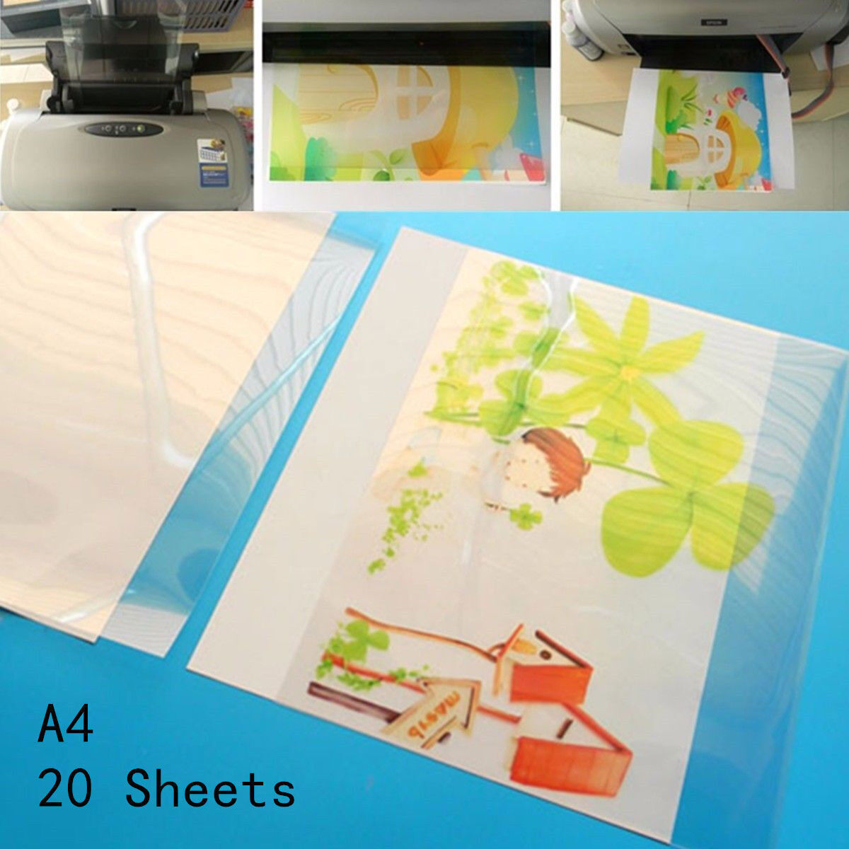 20 Sheets Screen Printing Clear Inkjet Film Paper PCB Print Stencil Design A4