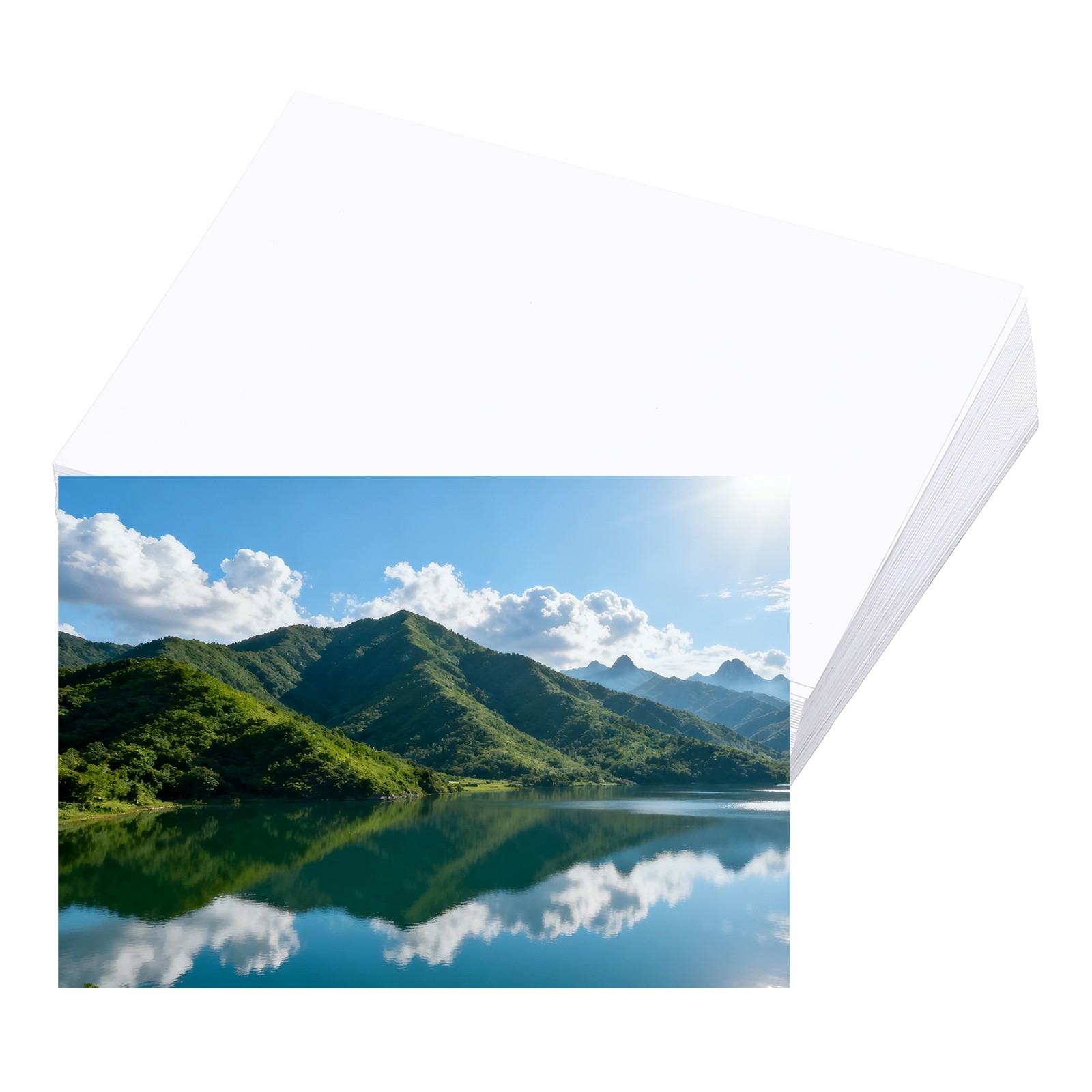 3.5×5″ RC Glossy Photo Paper, 50 Sheets Inkjet Photo Paper 260GSM Resin Coated