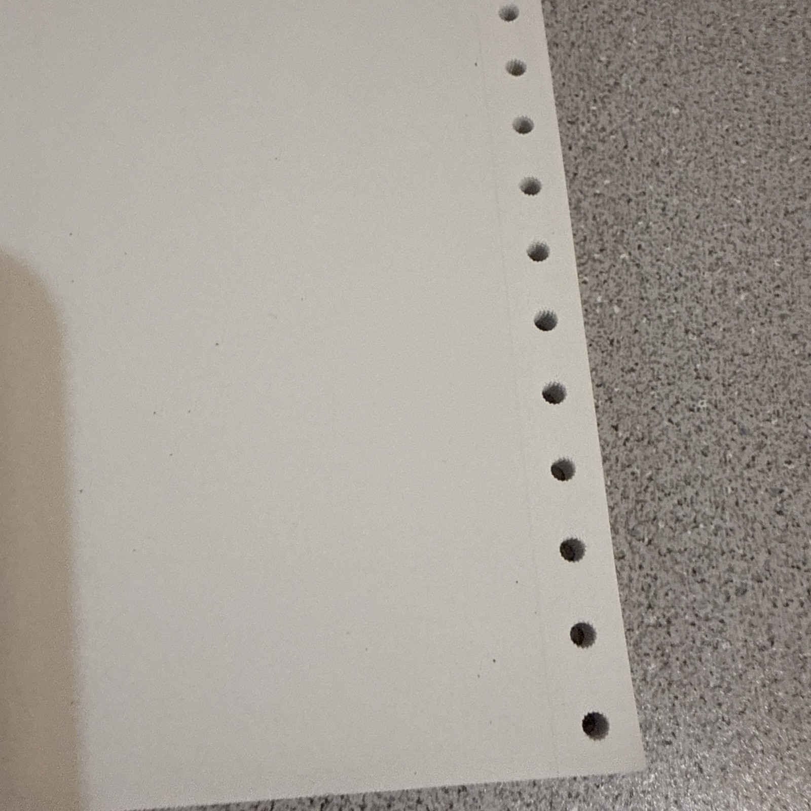 Continuous Dot Matrix Vintage Printer Paper Tractor Feed 50 Sheets 8.5 x 11 NOS