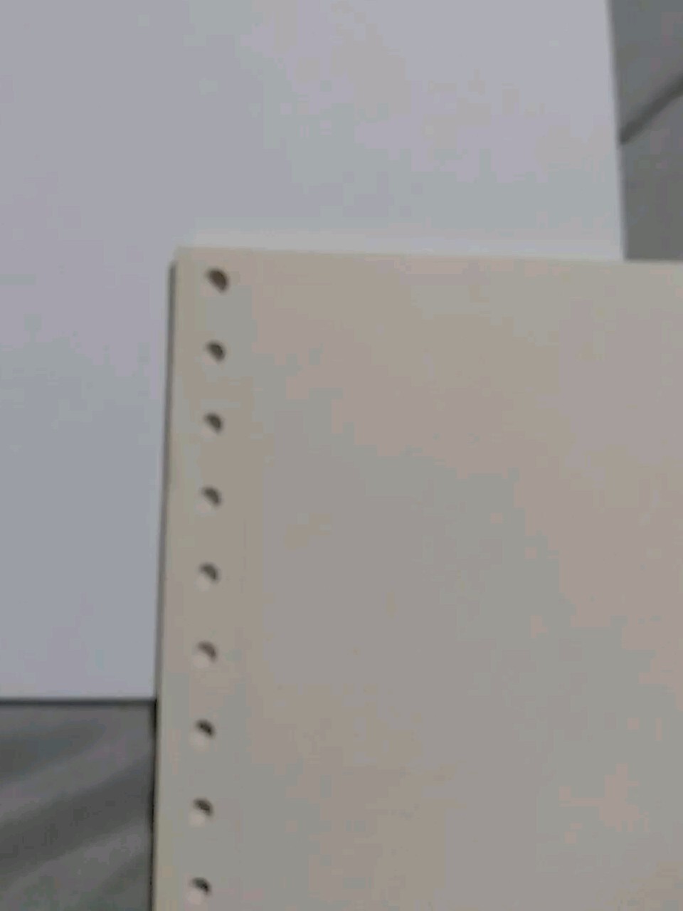Continuous Dot Matrix Vintage Printer Paper 25 Sheets 8.5 x 11 1980s