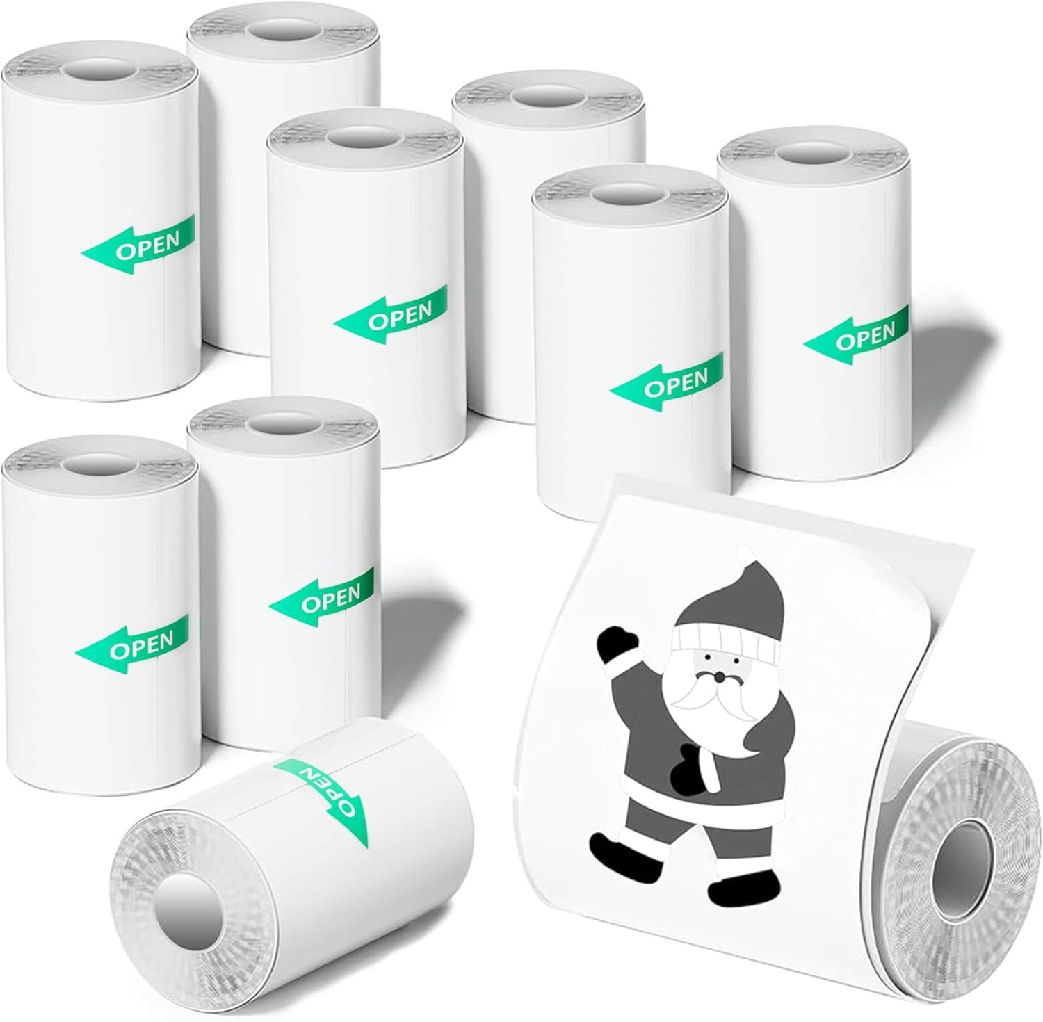 Versatile 10-Pack Mini Pocket Printer Sticker Paper for Kids’ Instant Cameras