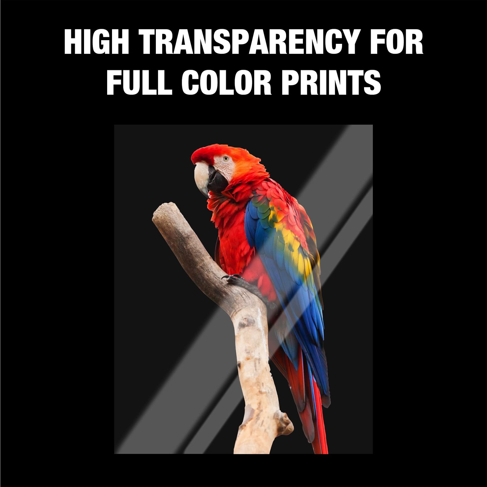100 Pack Transparent Printer Sheets for Laser Jet, 8.5×11 Clear Projector Film