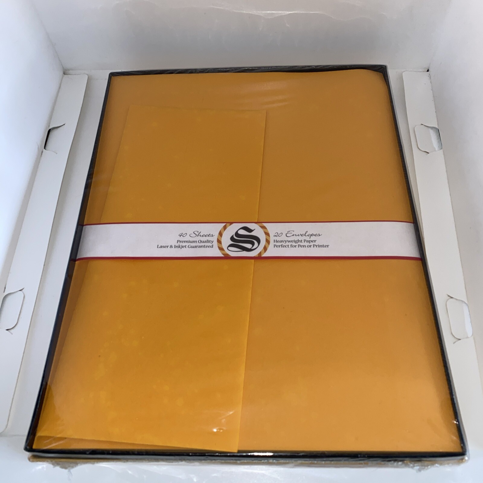 Southworth Laser Inkjet Pumpkin Orange Stationery 40 Sheets 20 Envelopes