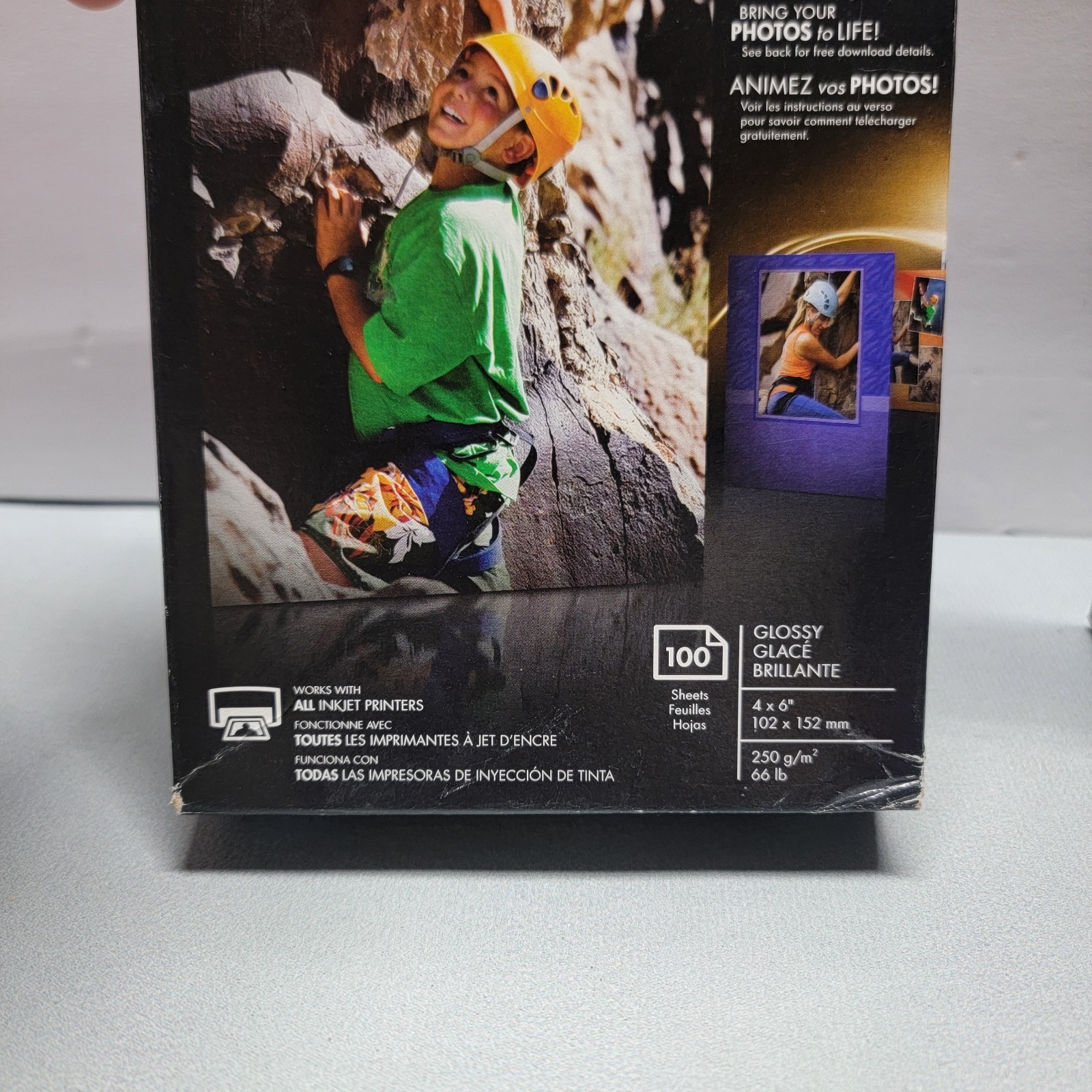 2 -HP Advanced Photo Glossy Q6638A Paper 100 Sheets 4×6 66lb All InkJet Printers