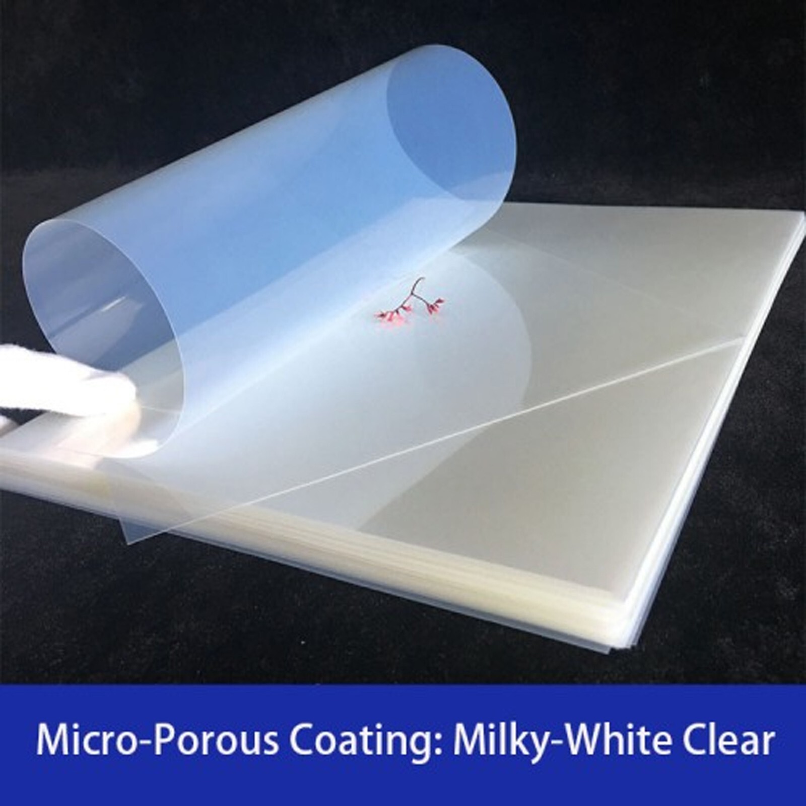 11″ x 17″，600 sheets，Premium Waterproof Inkjet Milky Transparency Film 5mil