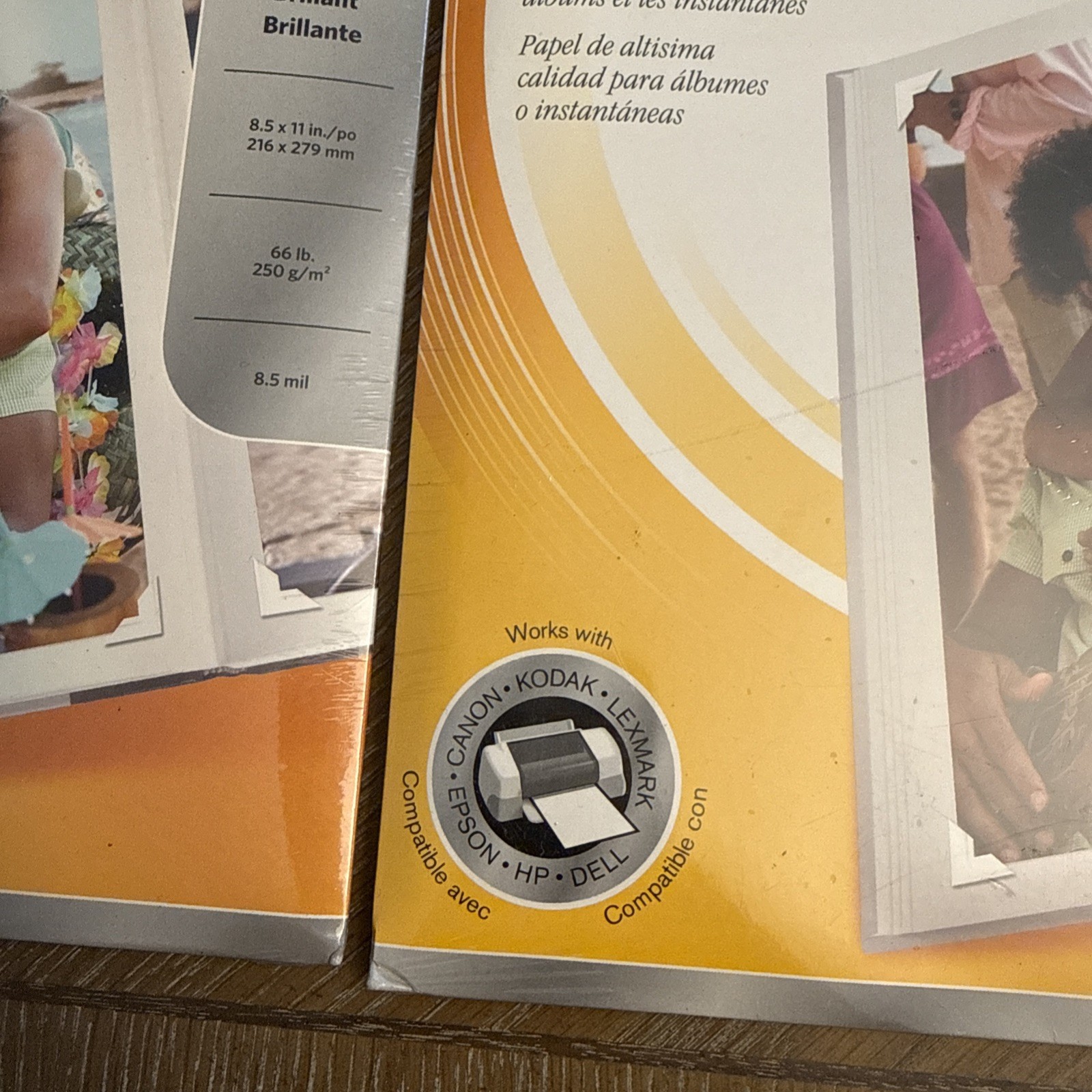 Kodak Premium Photo Paper/Gloss/Instant Dry 8.5x 11 in. 2 25 Sheet Packs NEW