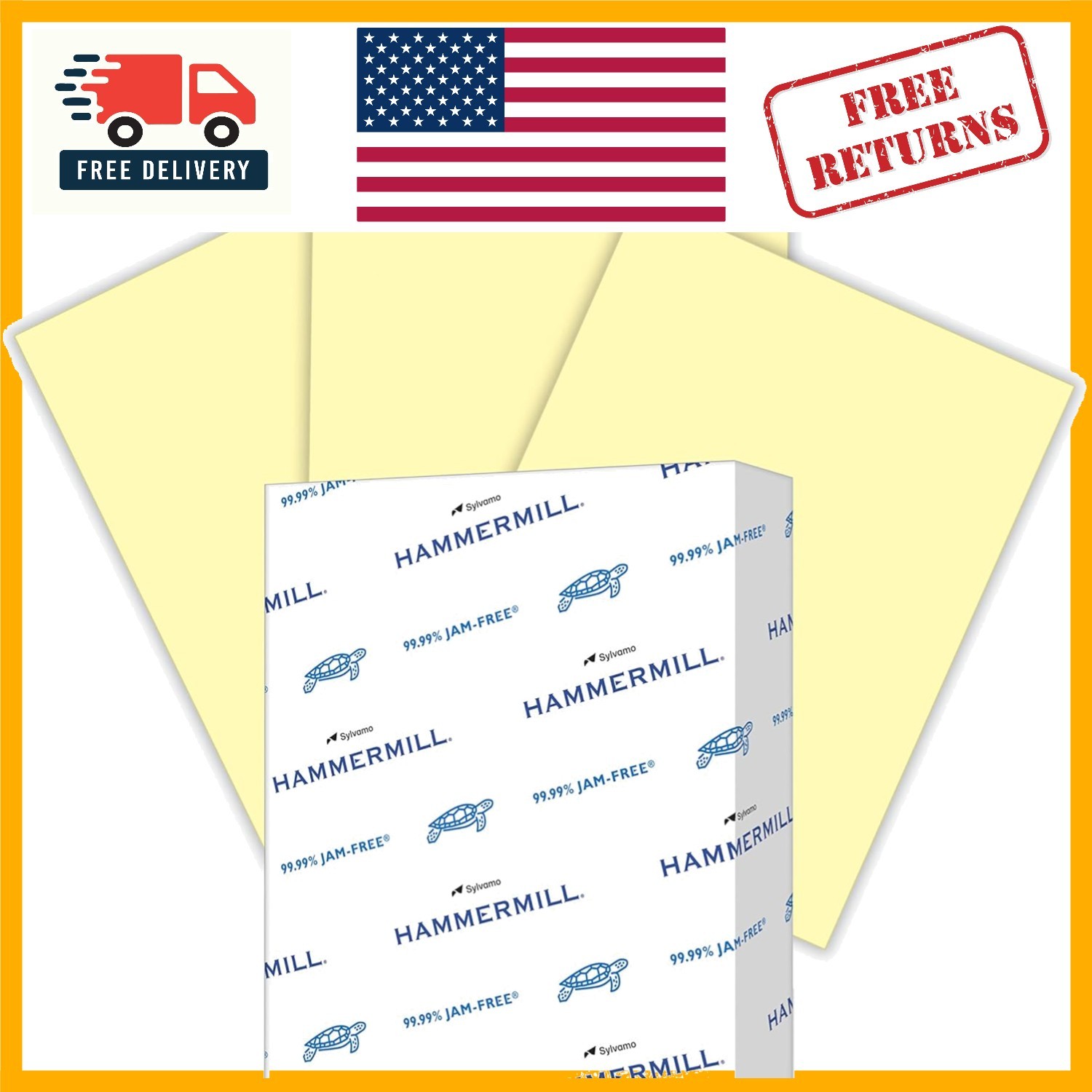 Eco-Friendly 20 lb Canary Paper – 500 Sheets, Perfect for All Printing Needs