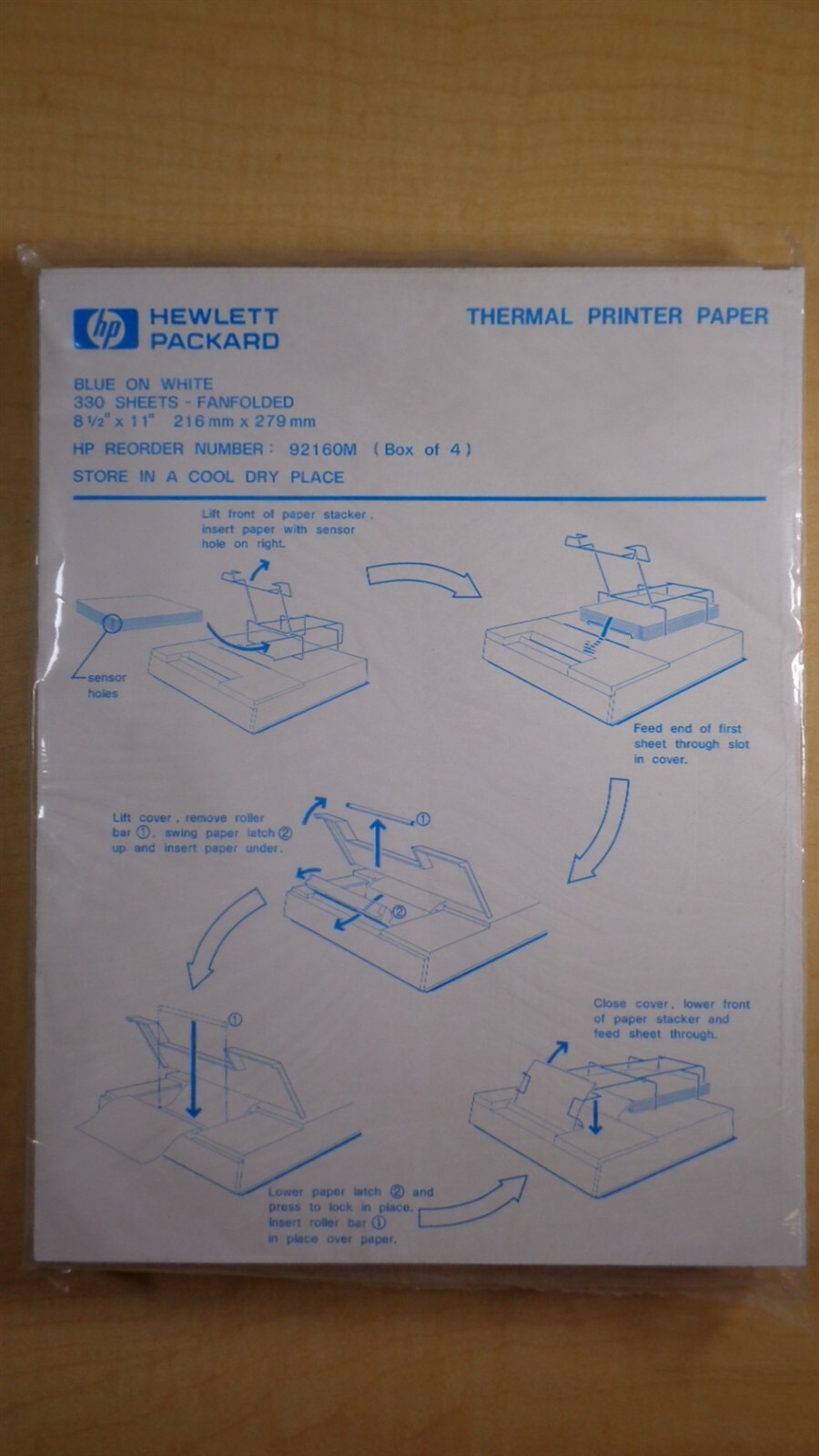 NEW HP Thermal Printer Paper Ream 92160M RARE VINTAGE OEM NOS 7E B6