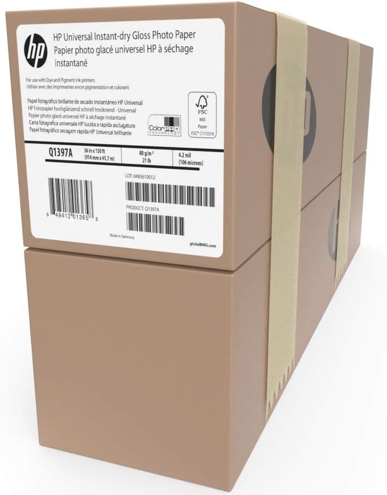 Wide Format Universal Bond Paper 36 in x 150 ft 2 Roll Bundle 4.2 mil – 80 g/m²