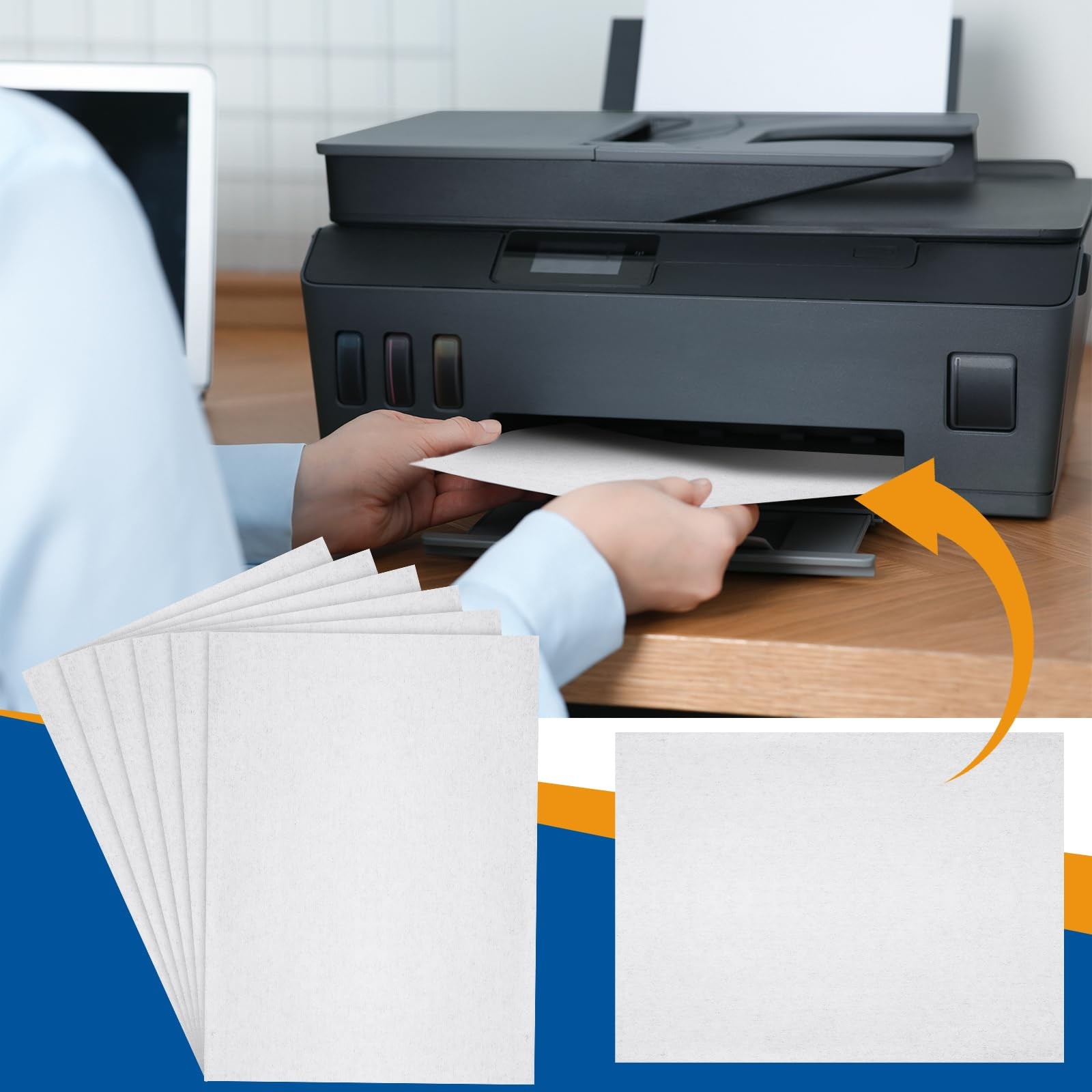 30 Pcs Printer Cleaning Sheet 8.5 x 11 Inch Scanner Cleaning Sheets Laser Pri…