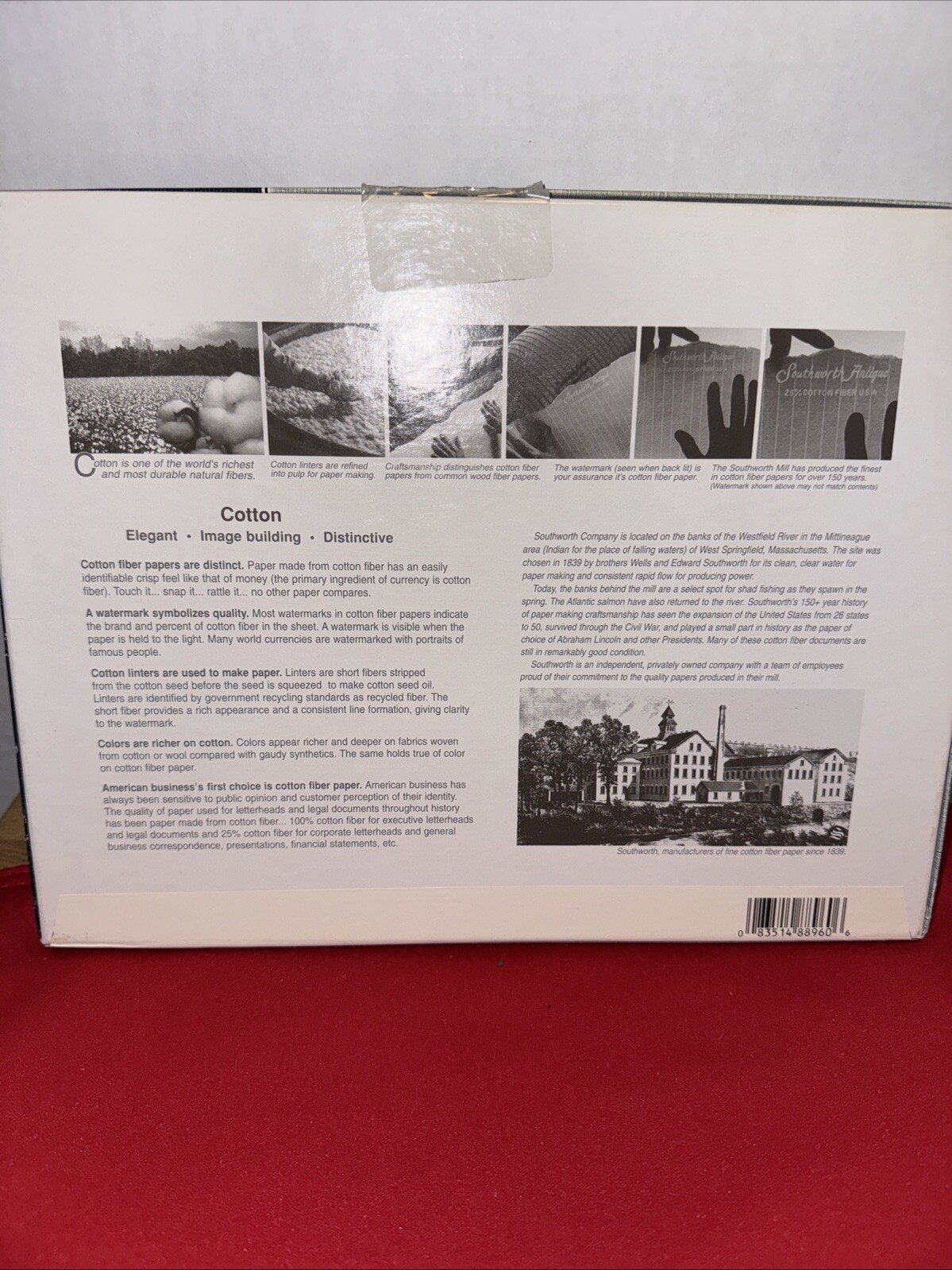 Southworth Fine Linen Ivory Business Paper 24lb 80 Sheets 25% Cotton P564C
