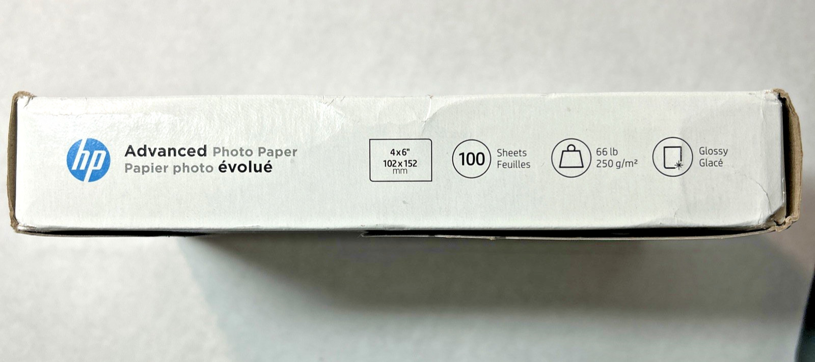 HP Advanced Photo Paper Glossy -100 Sheets 4″ x 6 ” – Q6638A Pkg Never Opened