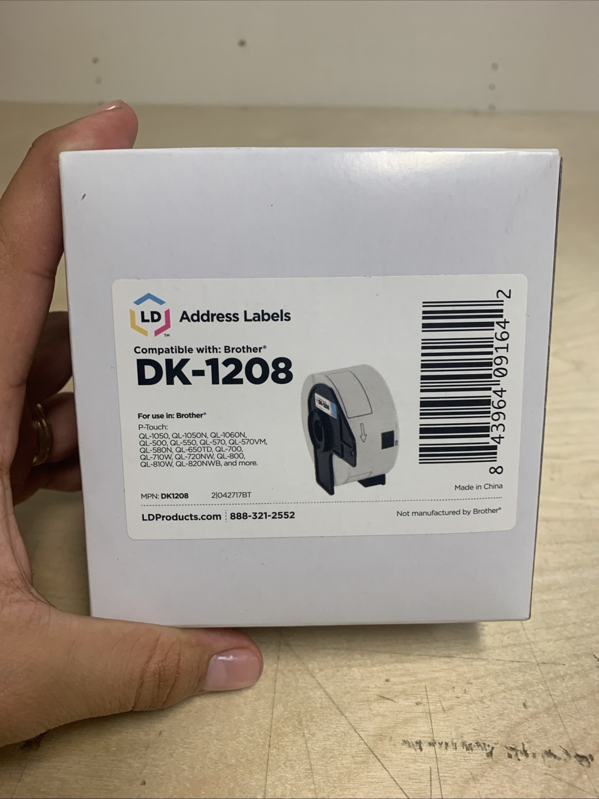 LD Compatible Brother DK-1208 Address Labels / 1.4 in x 3.5 in