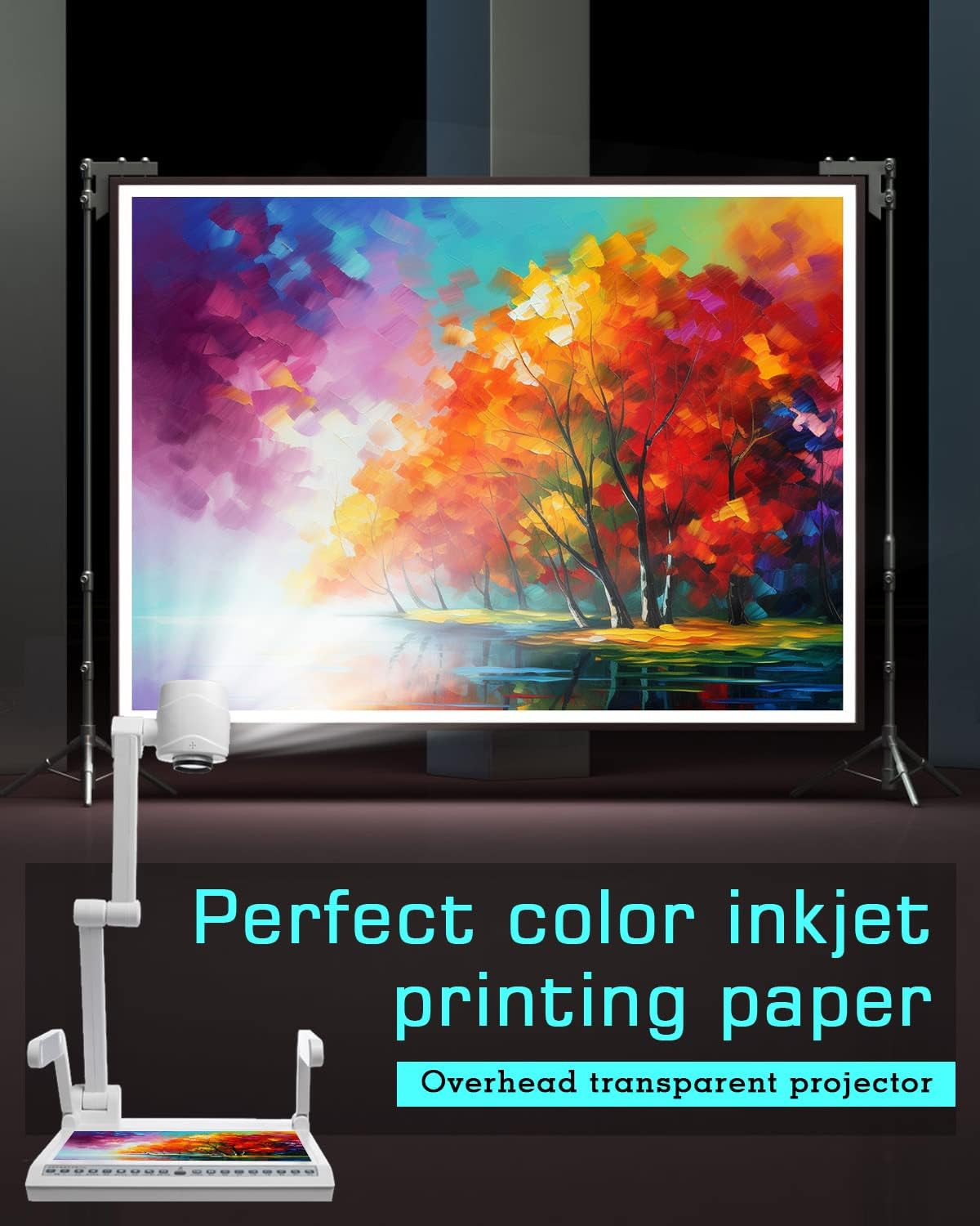Colemoly Transparent Paper 30 Sheets Inkjet Transparency Film Inkjet Printer