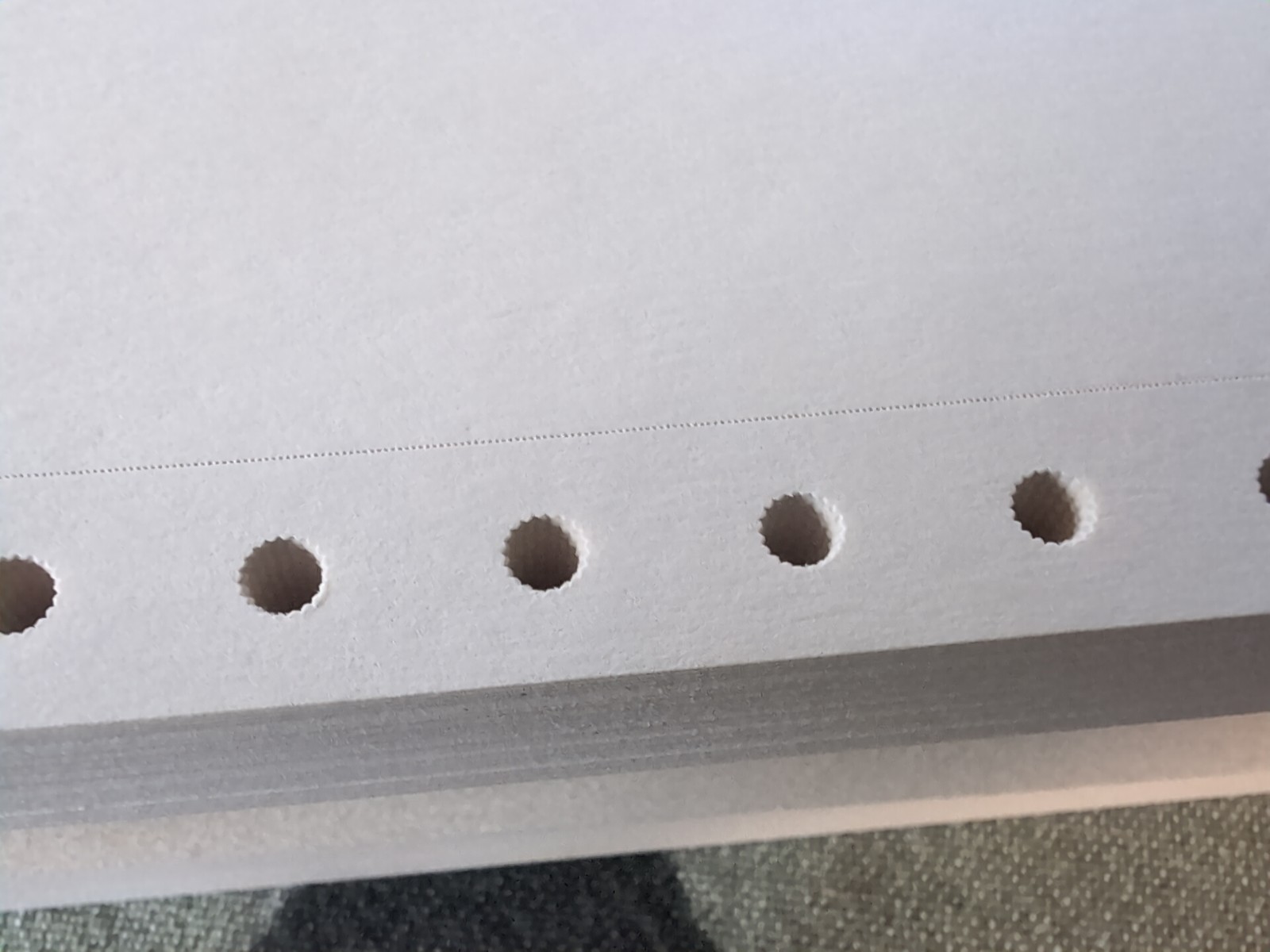 Continuous Dot Matrix Tractor Feed Printer Computer Paper 9.5″×11″ & RARE