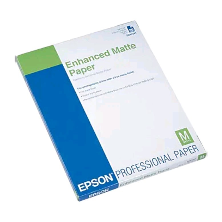 Epson Enhanced Matte Paper 8.5×11 S041341 50 Sheets