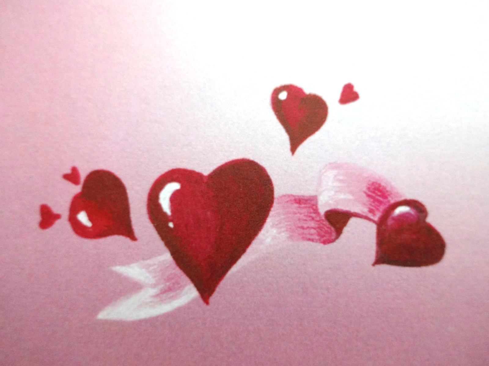 VALENTINE’S DAY Pink Hearts Printer Paper Folds For Programs Lot of 32 Sheets