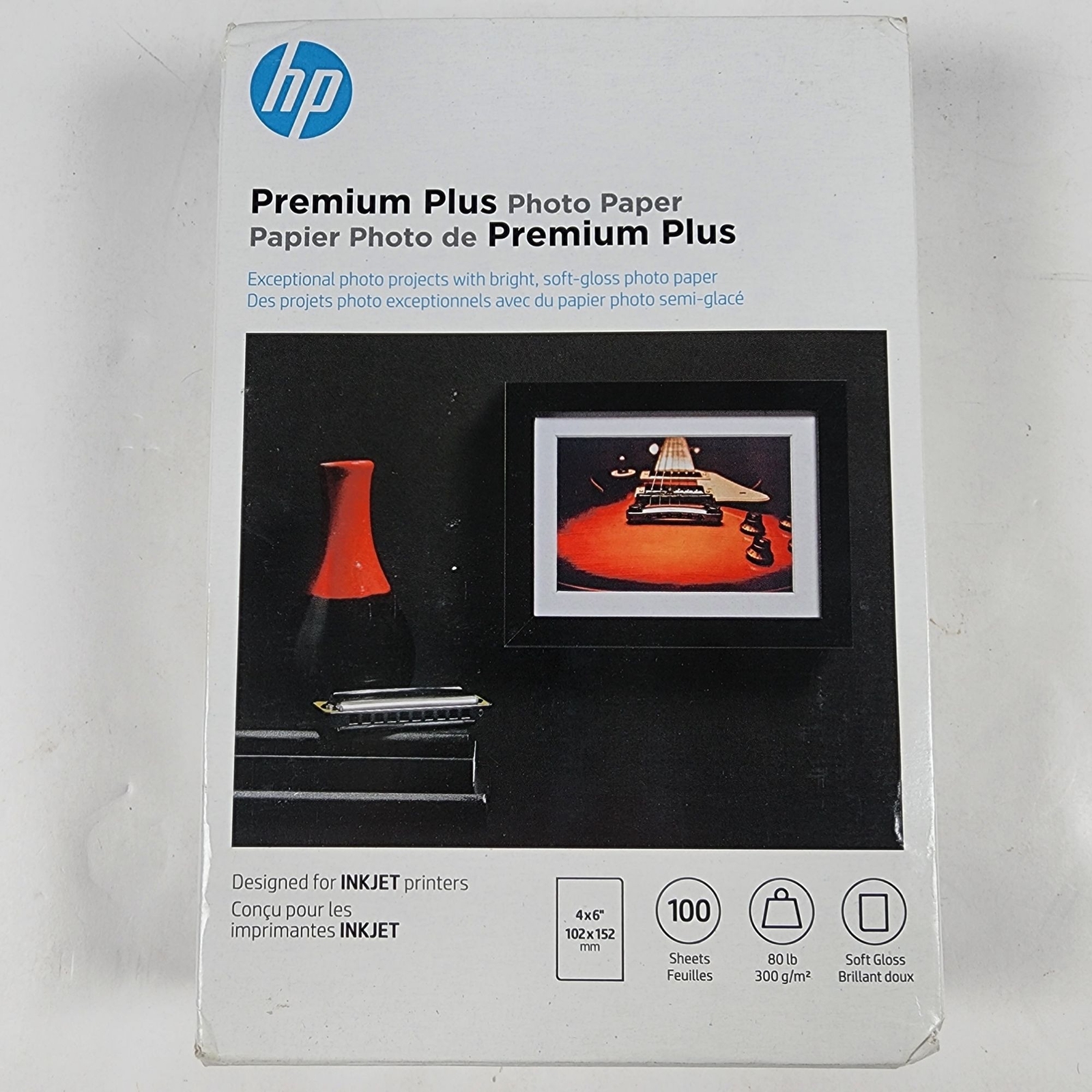 HP Premium Plus Soft-gloss Photo Paper | 100 Sheets | 4 x 6 in | CR666A