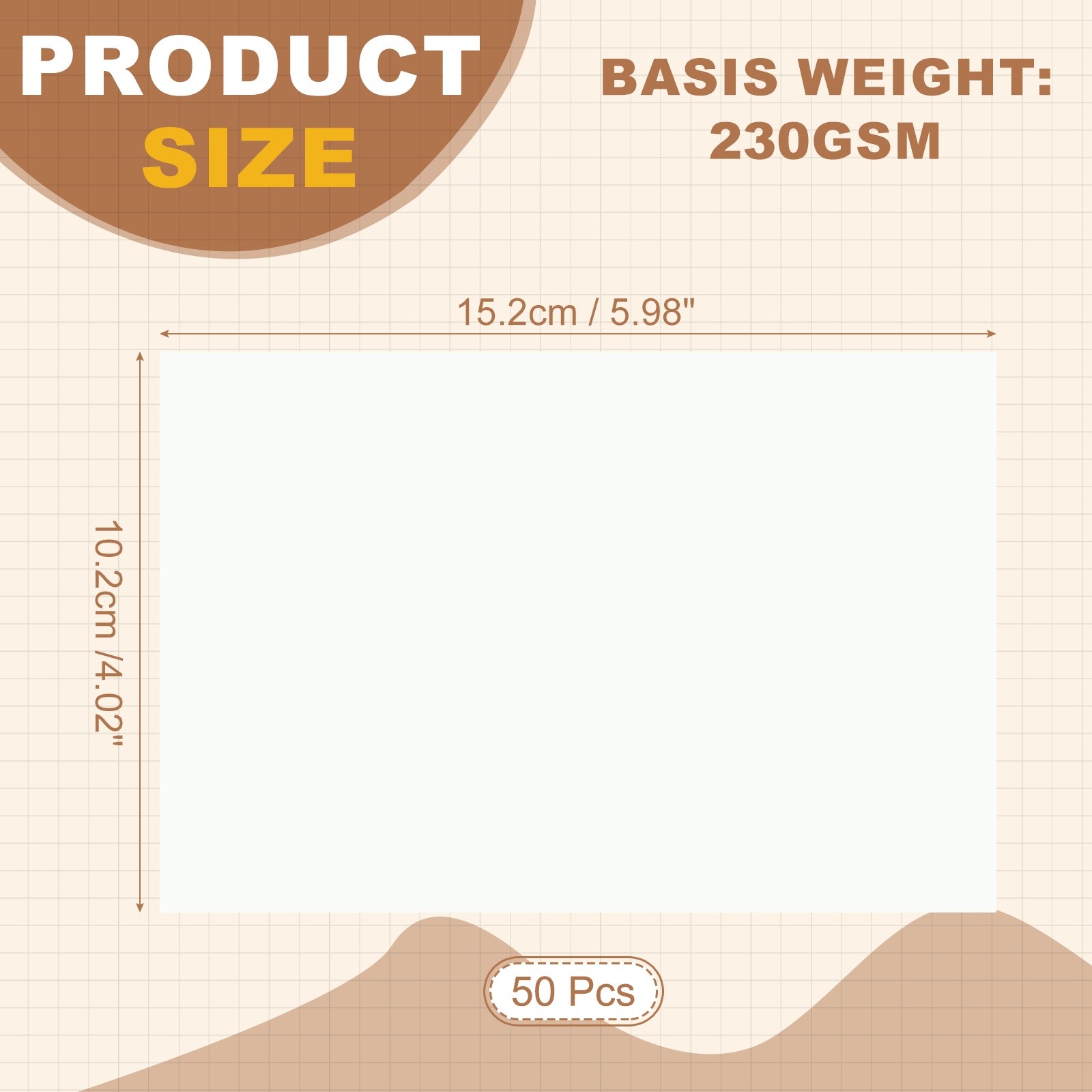 6″x4″ Glossy Photo Paper, 50 Sheets Inkjet Photo Paper 230GSM for Printer