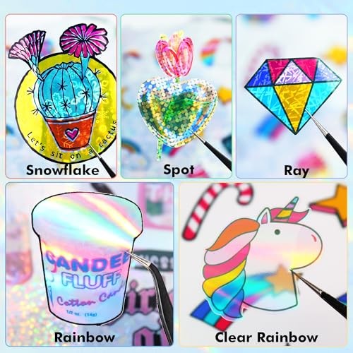 Printable holographic vinyl sticker paper for craft printing