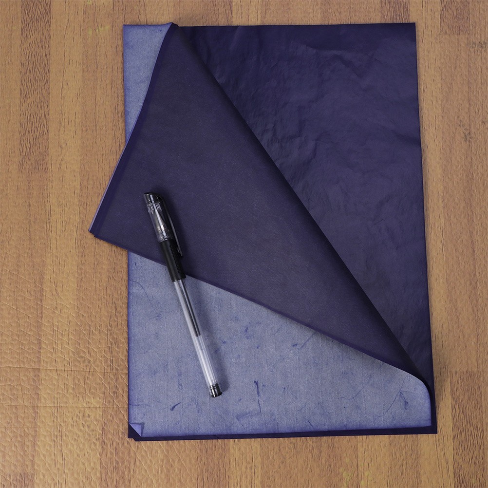 200pcs Graphite Carbon Paper Carbon Transfer Tracing Paper (Blue)