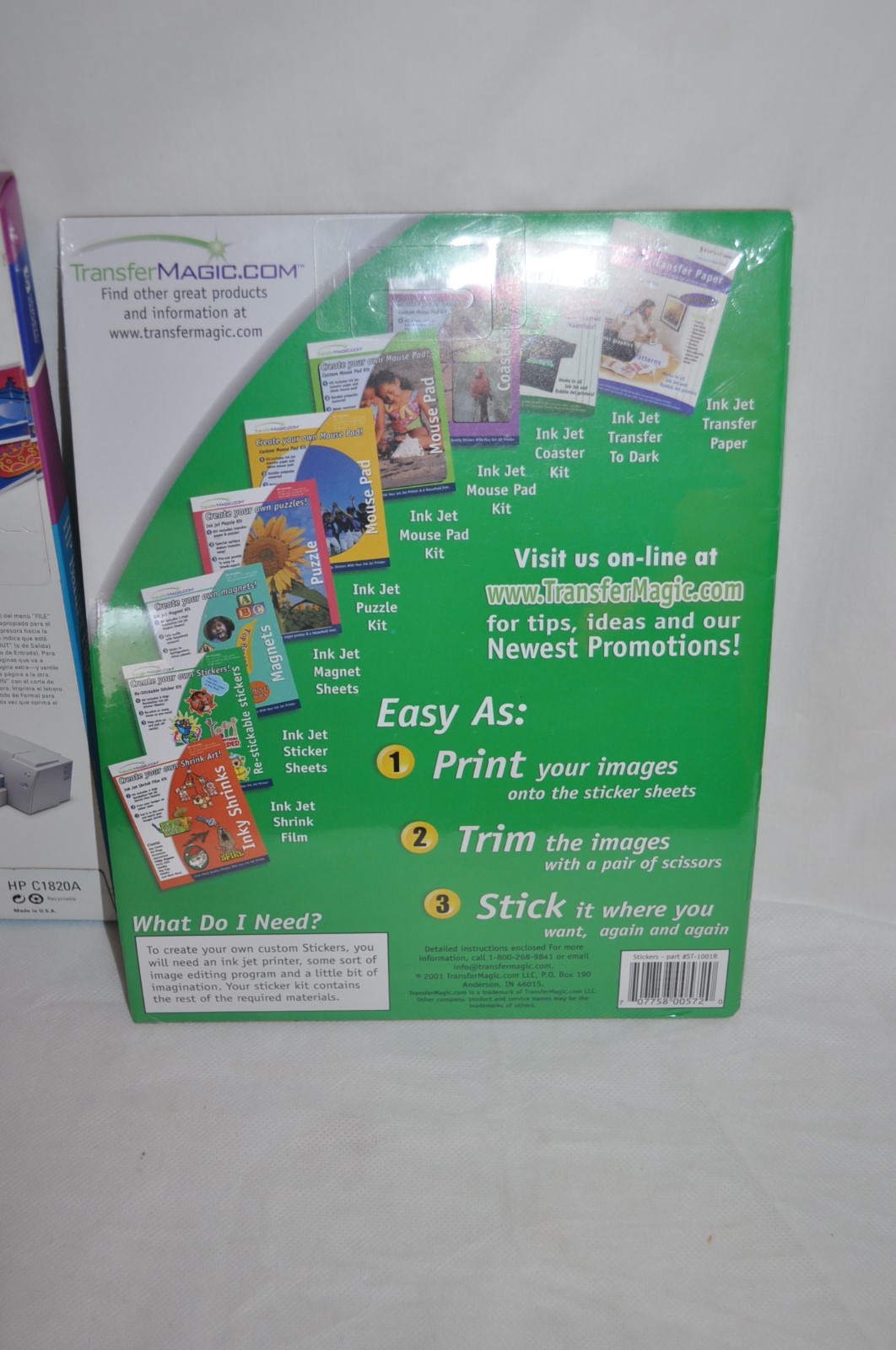 HP banner paper C1820A SEALED +Create stickers 6 sheets PARTY BANNER new