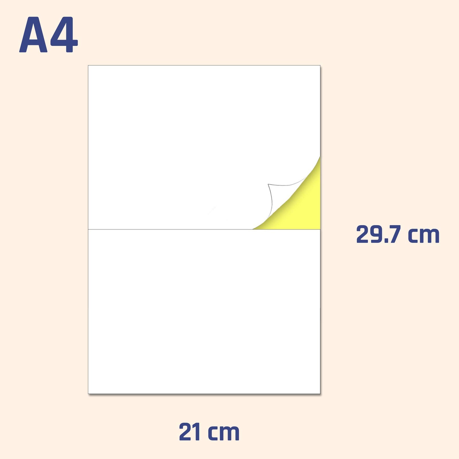 150 Sheets, Labels Self Adhesive Shipping Labels Stickers A4 210 x 148.5…