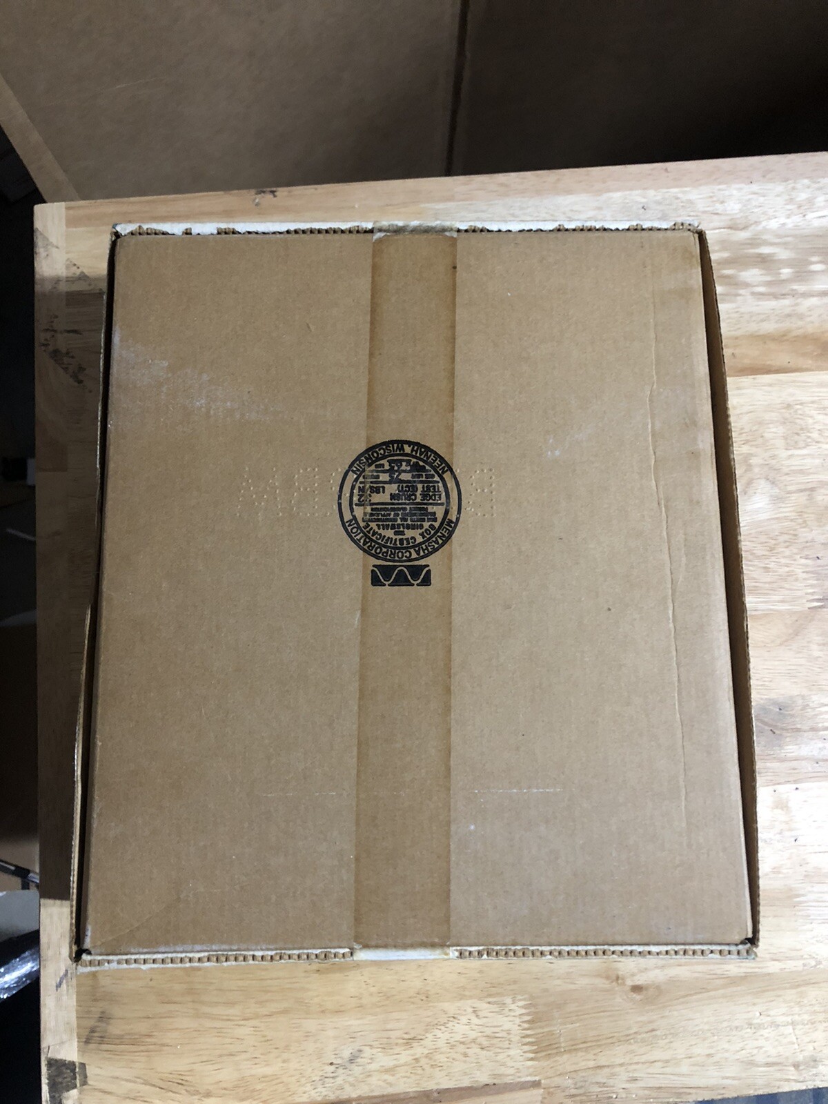 NOS BOX OF VINTAGE SHADE COMPUTER PRINTER PAPER – CONTINUOUS SHEETS