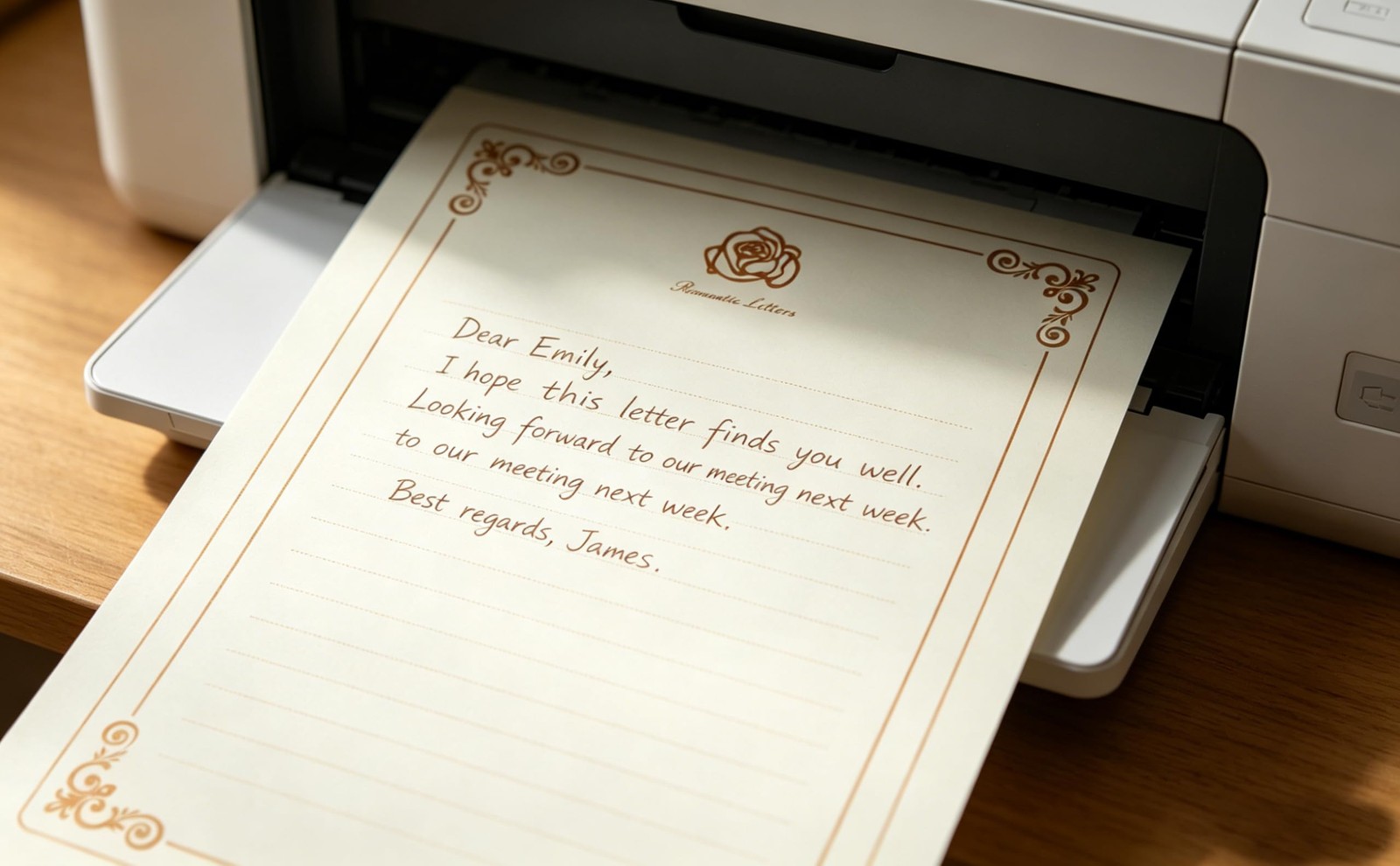 Romantic Littles 62Pcs Rose Gold Letter Writing Stationery Set – 50 A4 Vintag…