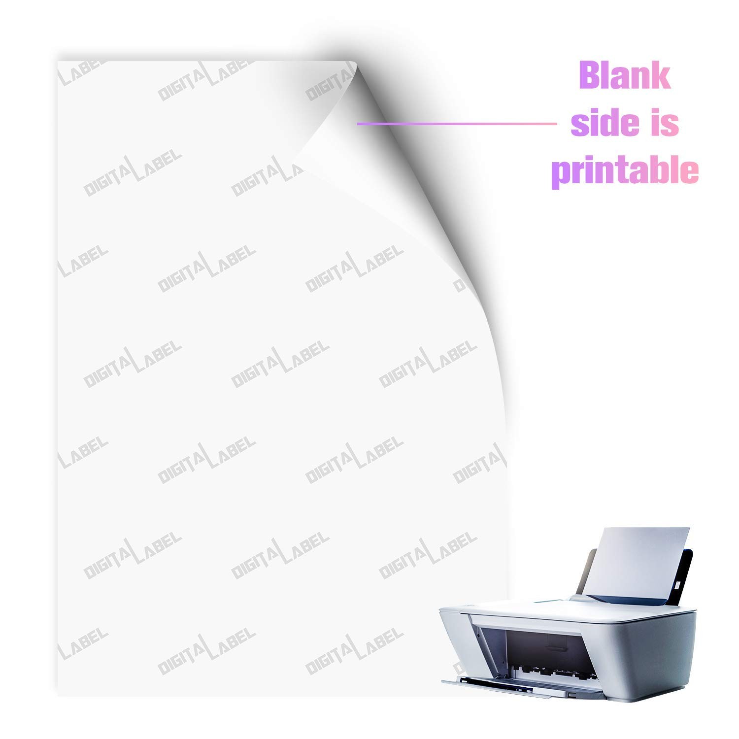 Koala Printable Vinyl Sticker Paper for Inkjet Printers – 20 Sheets Glossy Wh…