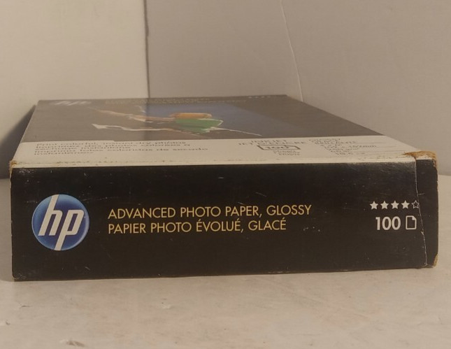 Hp Advanced Photo Paper Glossy Hewlett Packard (Q6638A) 4 x 6, 100 Sheets NEW!!!