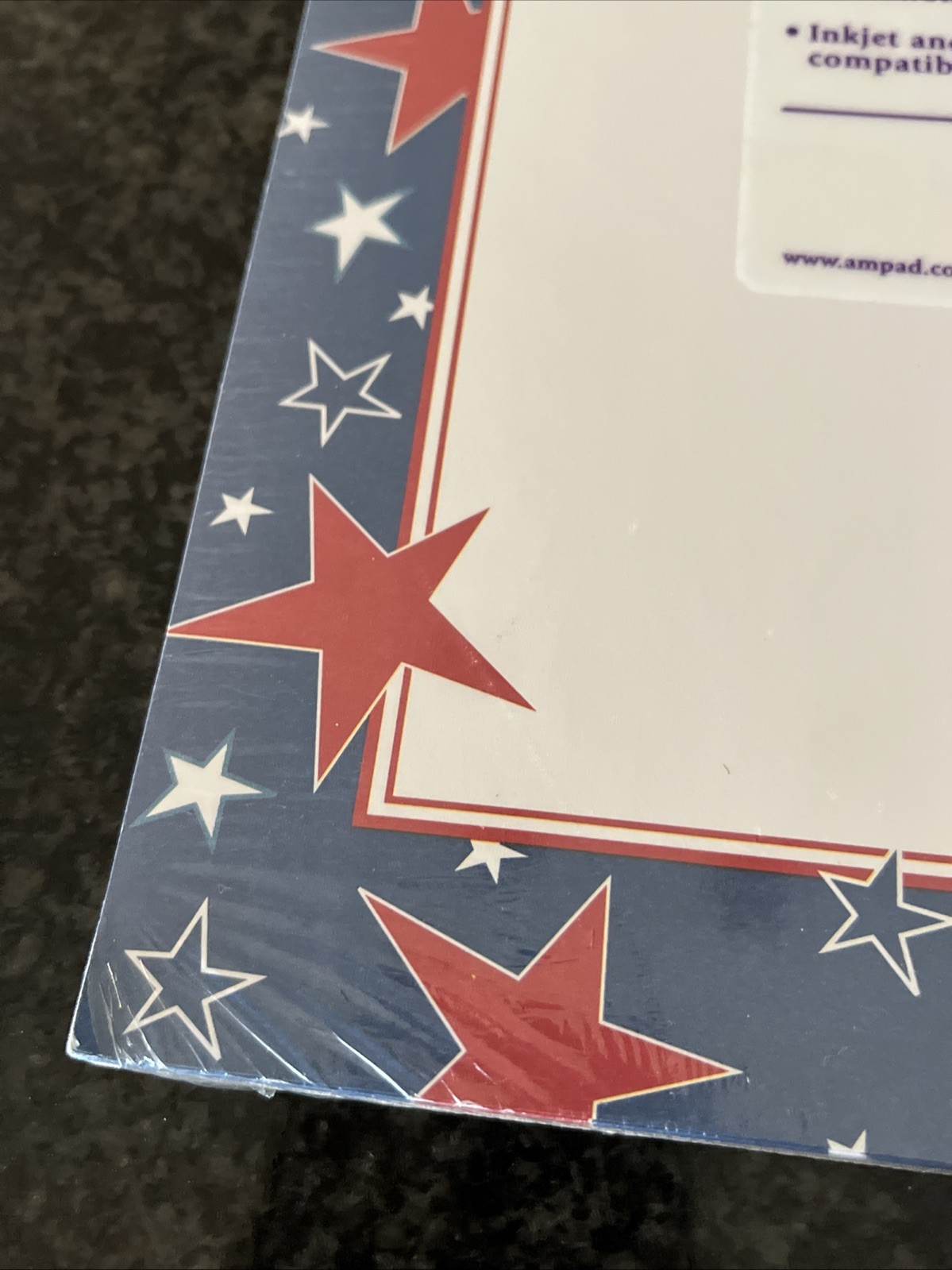 Patriotic Stars Letterhead Laser & Inkjet Printer Paper 25 Sheets Embassy Paper